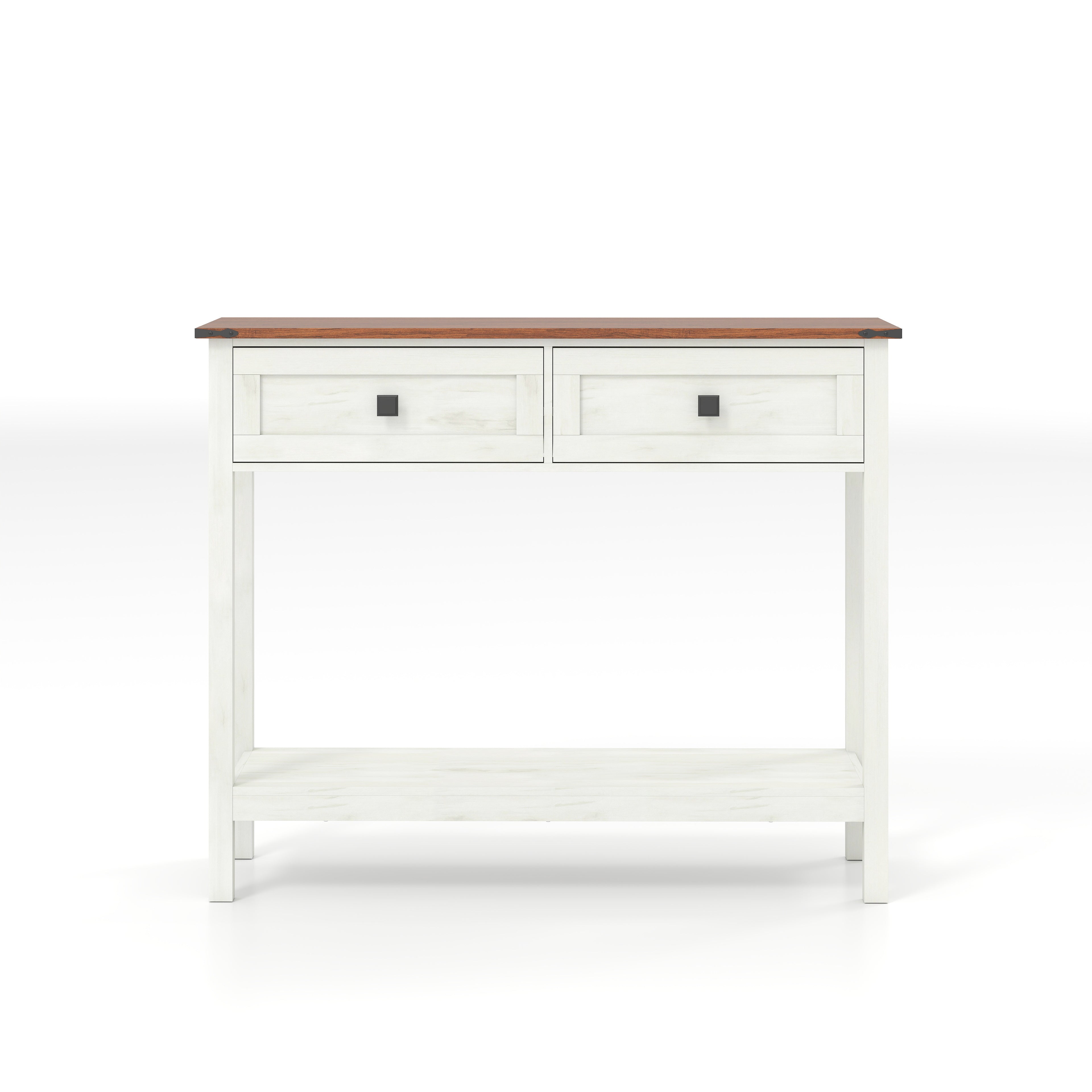 Elmwood Rustic Console Table with 2 Draw