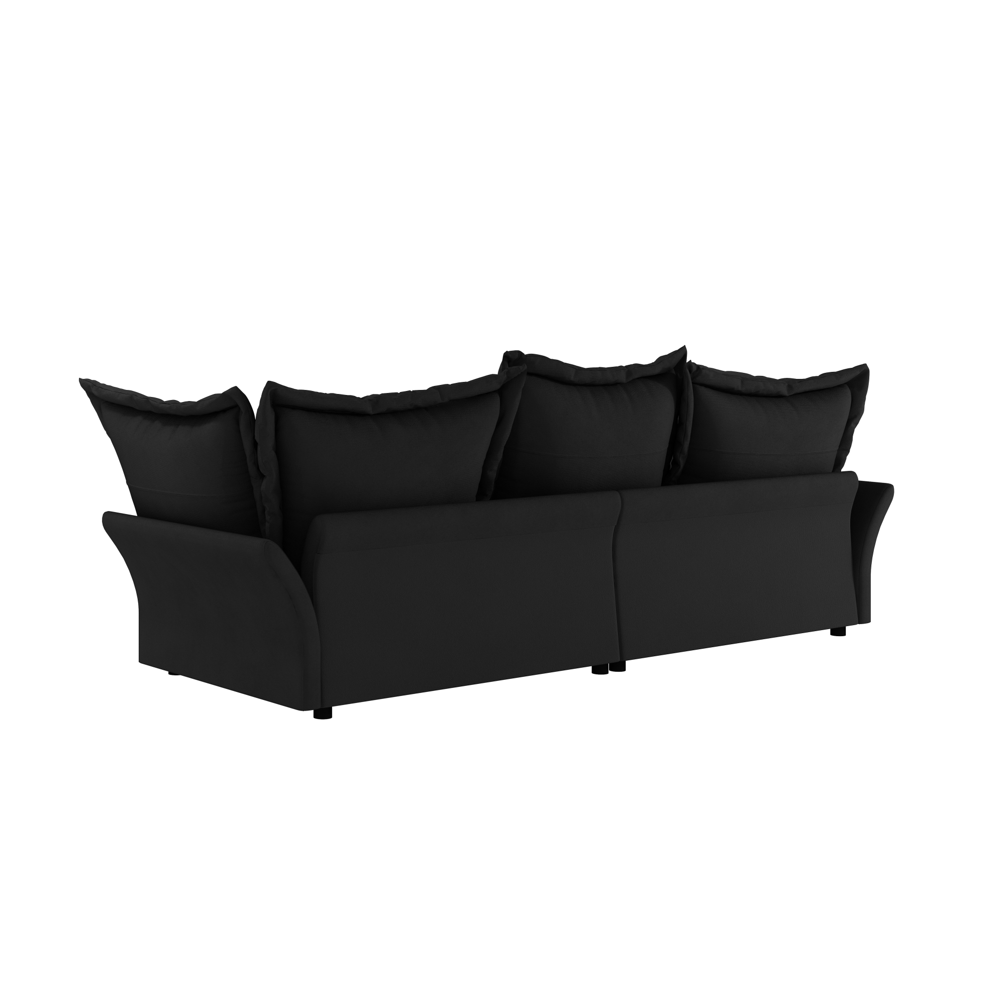 Elina 90.55" Modern Deep Seat Cloud Sofa Couch with Oversized Pillows
