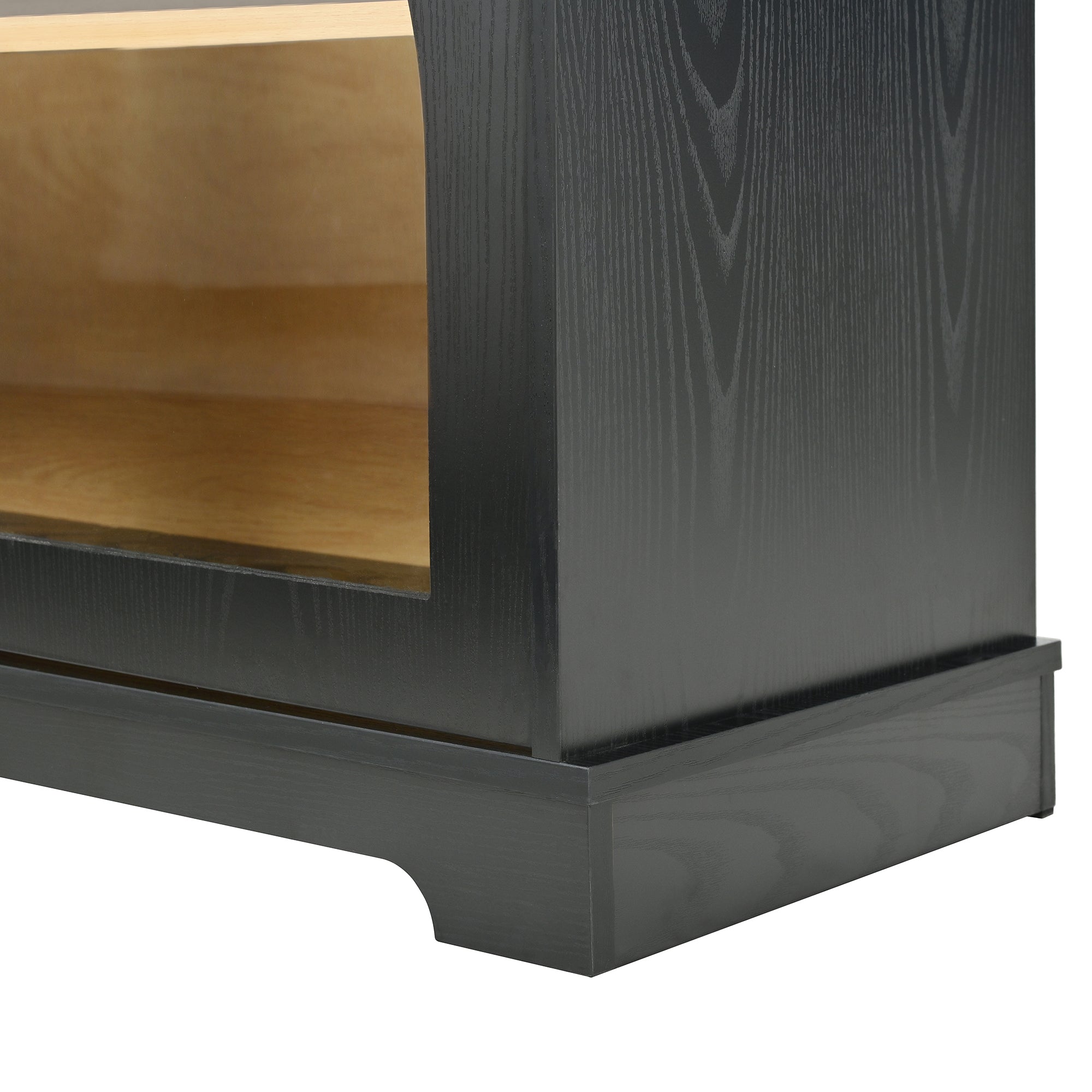 Spoleto 127" 3-Piece TV Stand Set with 2 Arched Bookcases