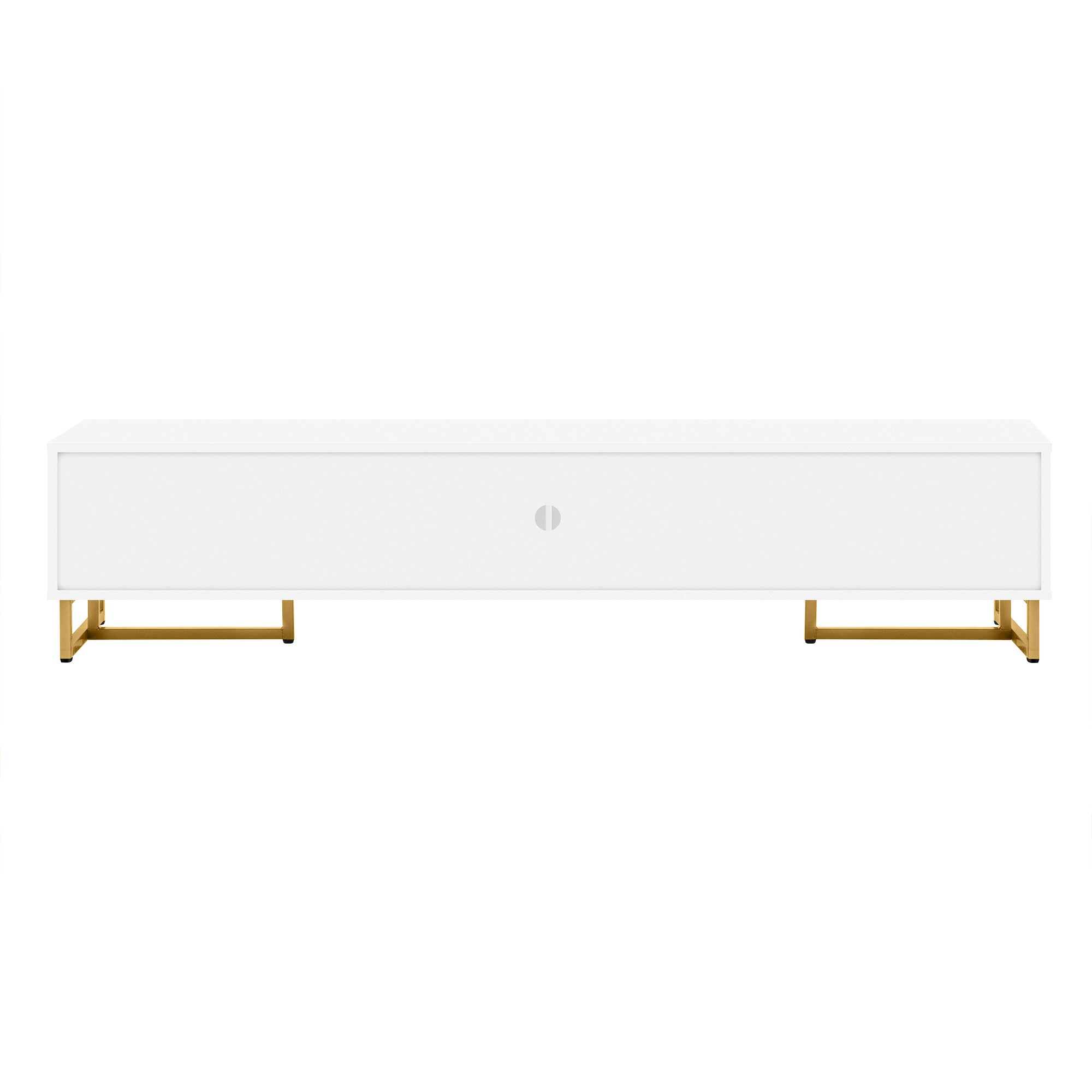 Quito Modern TV Stand with Gold Metal Legs