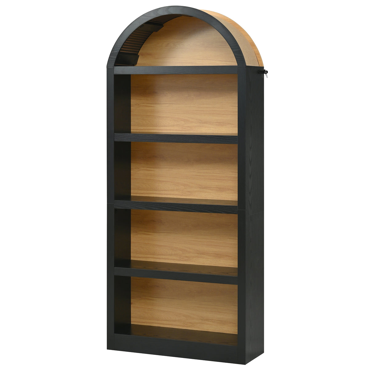 Spoleto 69" Tall Arched Bookcase with 5-Tier Open Shelves Set of 2