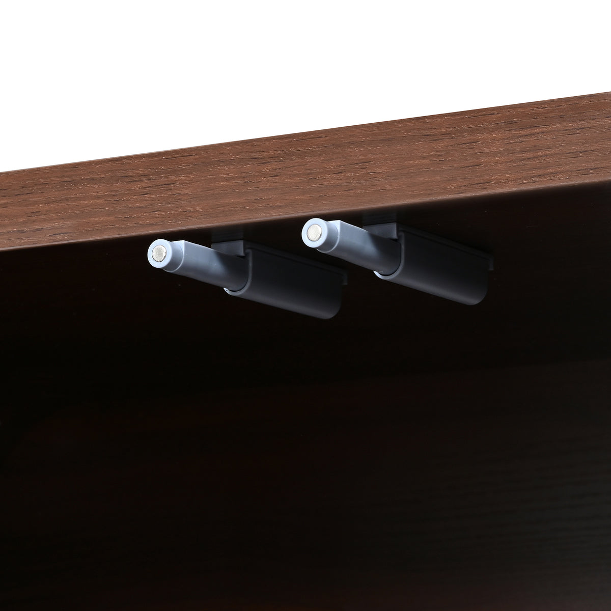Rieti 66" Curved 4-Door Credenza Media Console with Adjustable Shelves