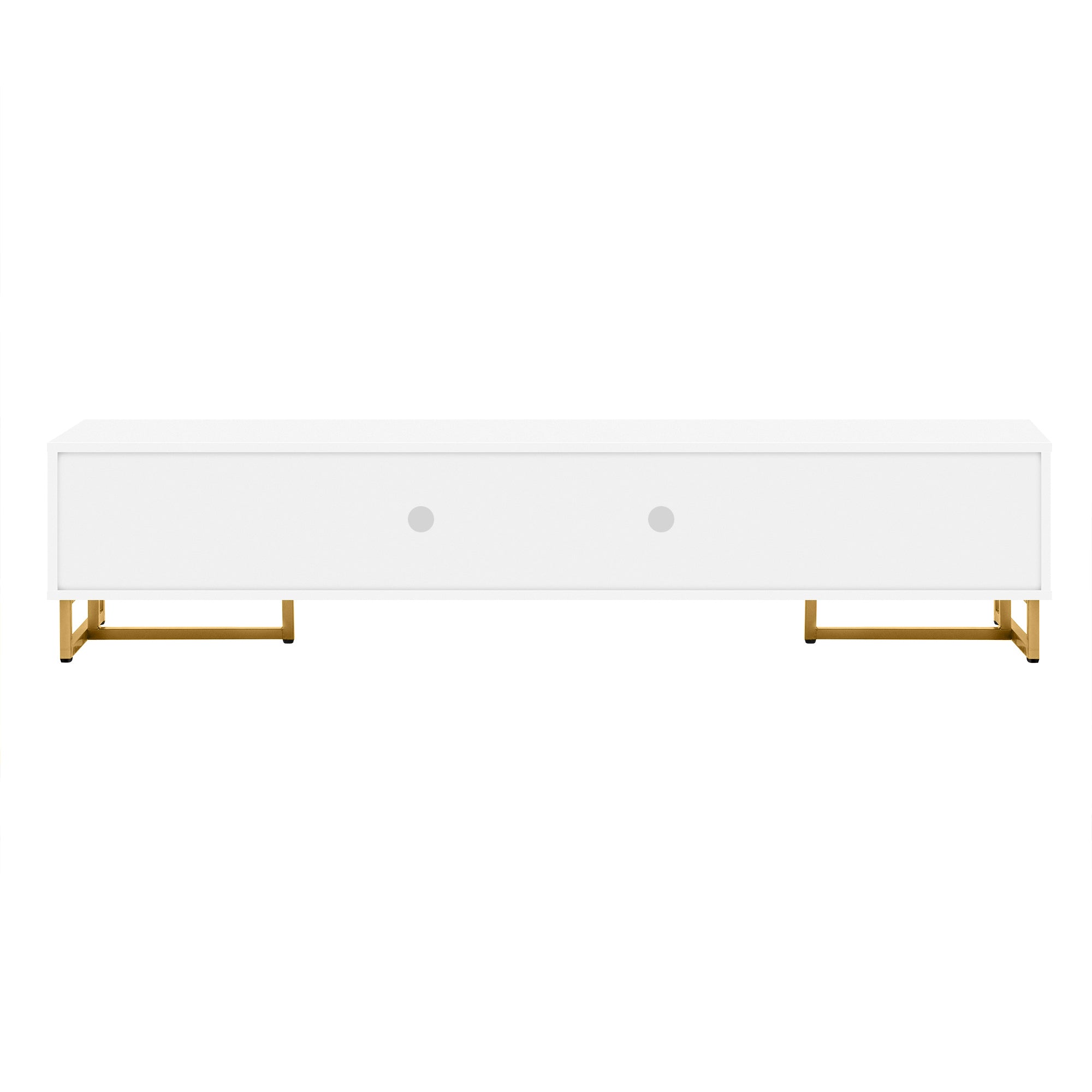 Quito Modern TV Stand with Gold Metal Legs