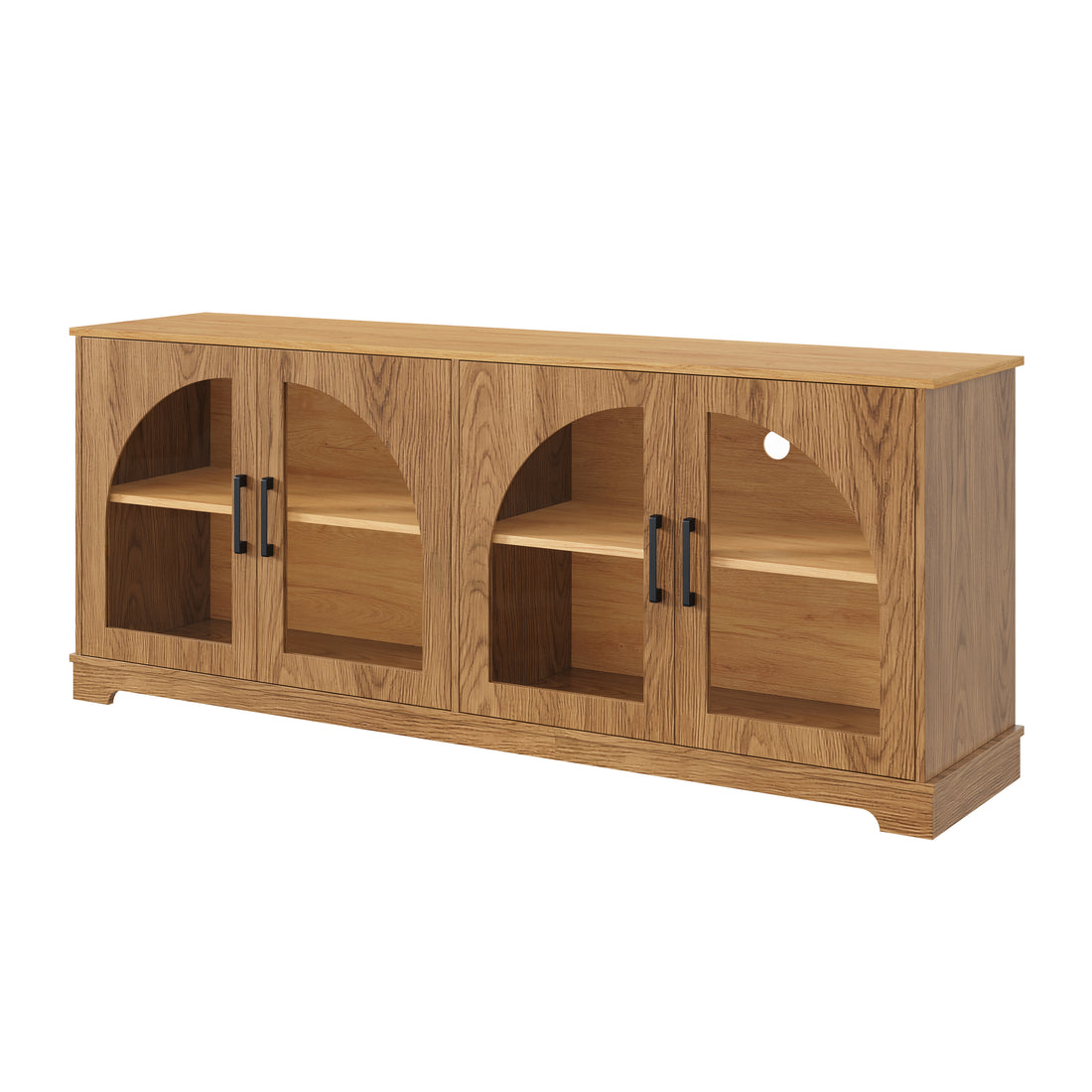 Arched Glass TV Doors