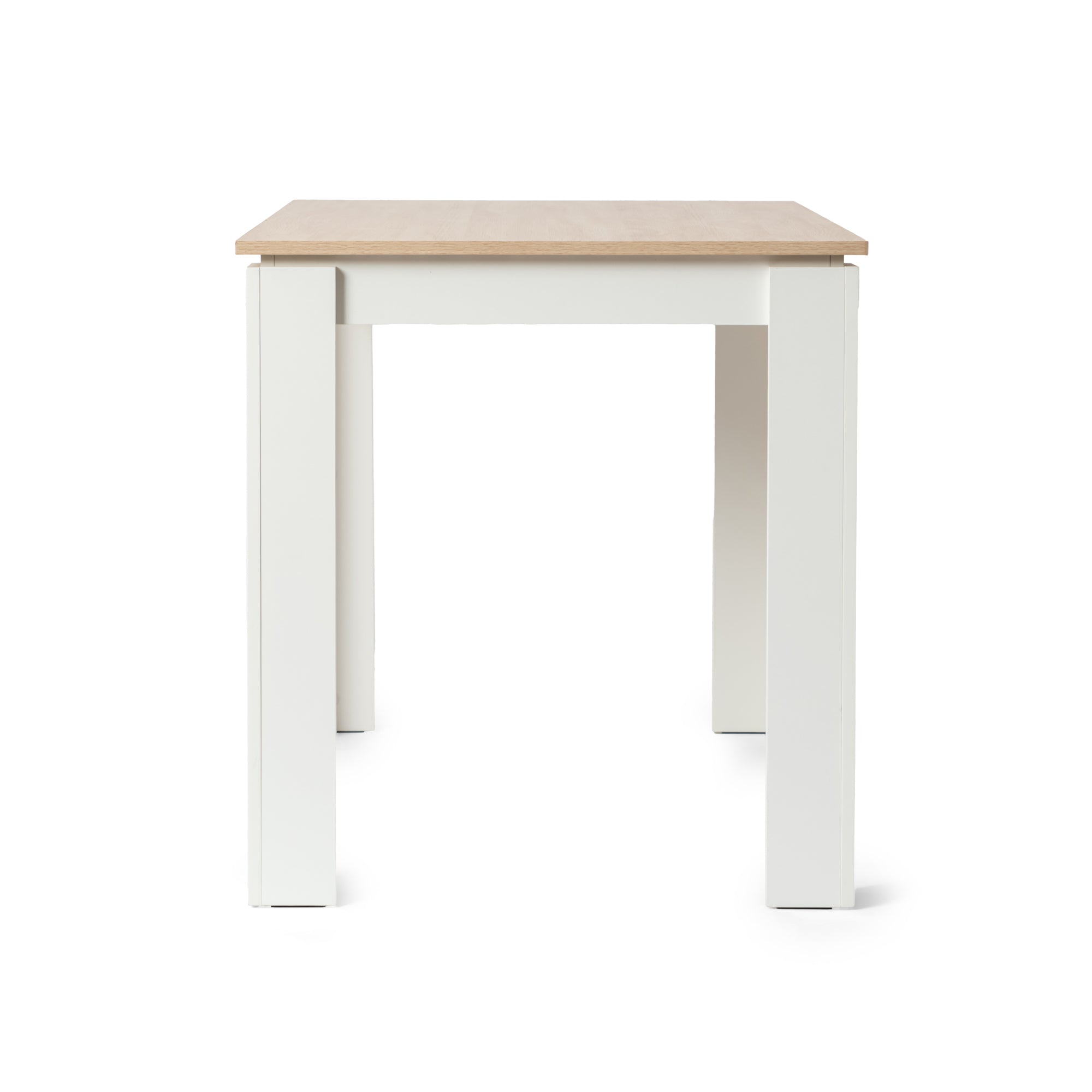 MUSK 47" Rectangular Dining Table, Walnut Wood Look Top and Legs, Seats 4, 47.2 × 27.6 × 29.5 in