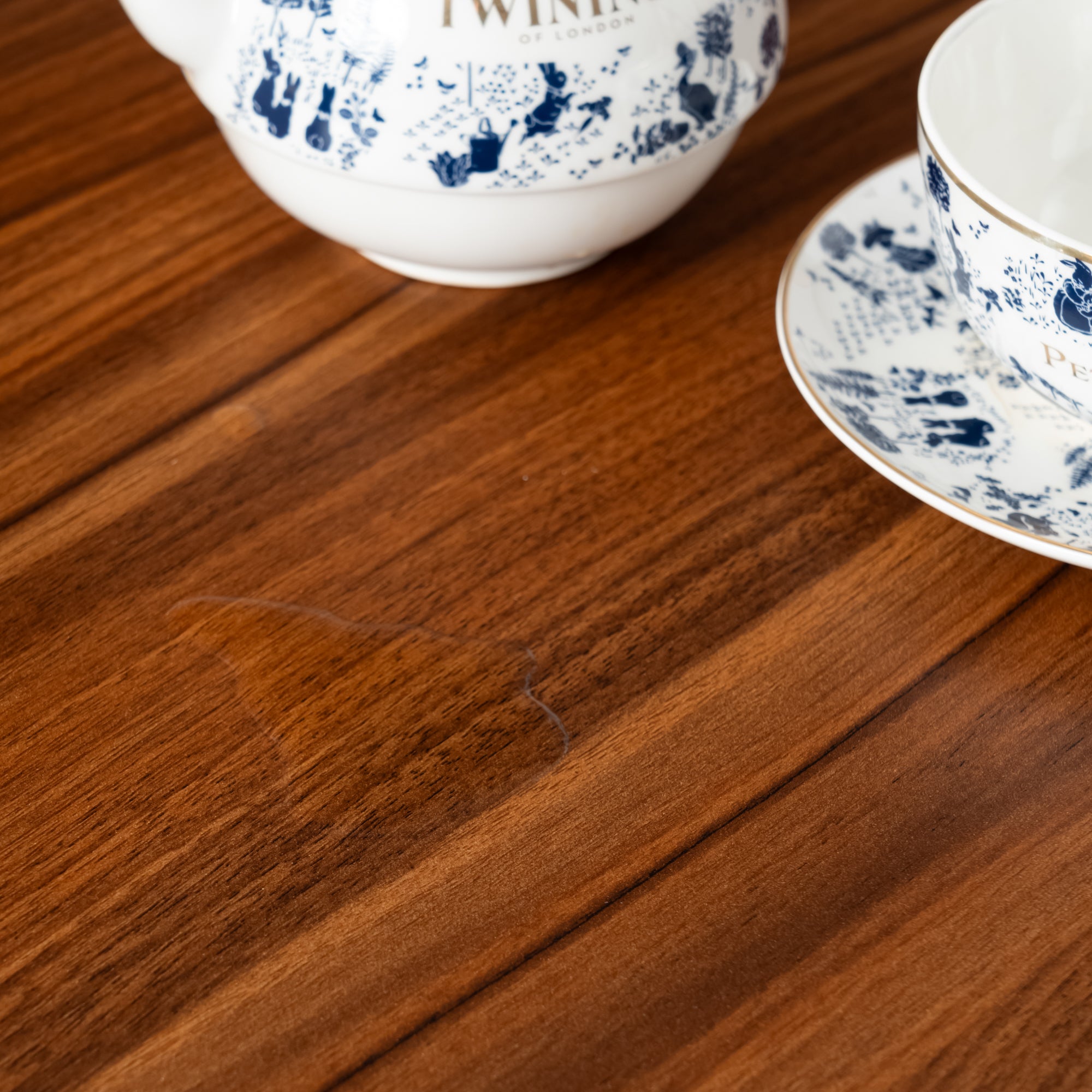 MUSK 47" Rectangular Dining Table, Walnut Wood Look Top and Legs, Seats 4, 47.2 × 27.6 × 29.5 in