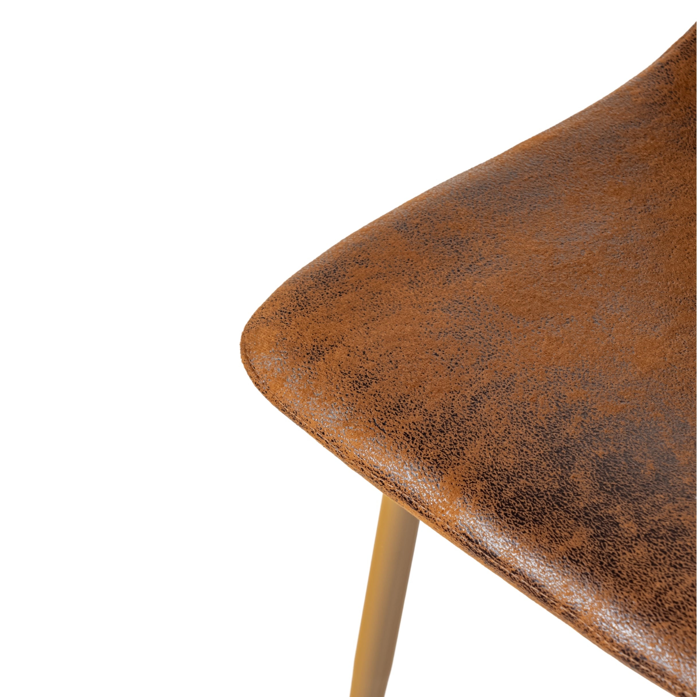 Fontana 3 Piece Oak Dining Table Set with 2 Scargill Upholstered Chairs, Suede Brown