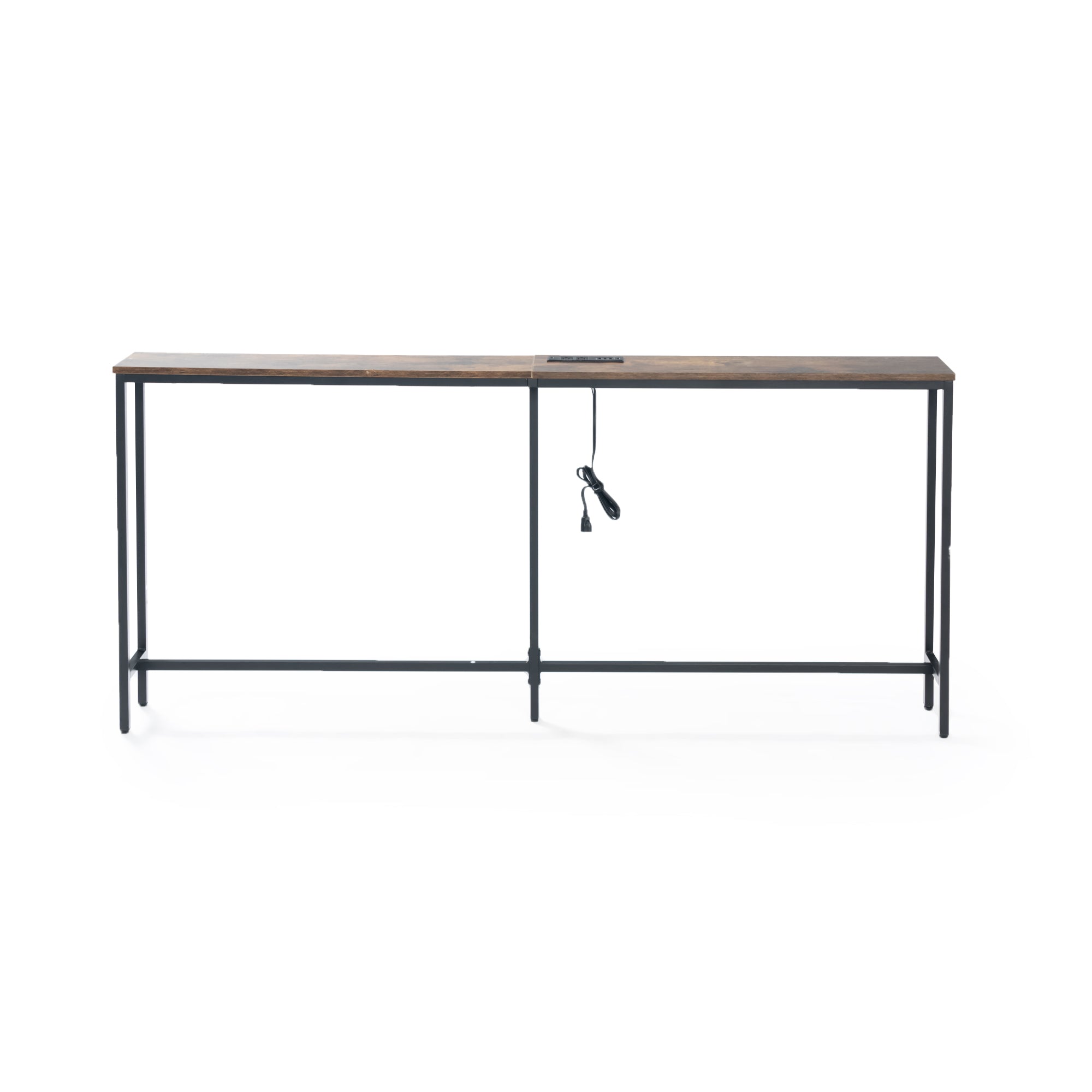 Jamile Narrow Console Table with Charging Station
