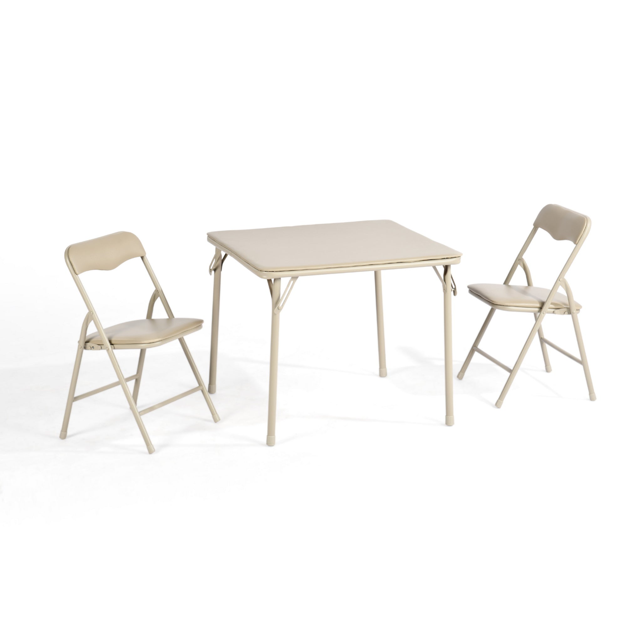 Page Solid Color Kids Folding Table and Chair Set, Set of 3 or 5