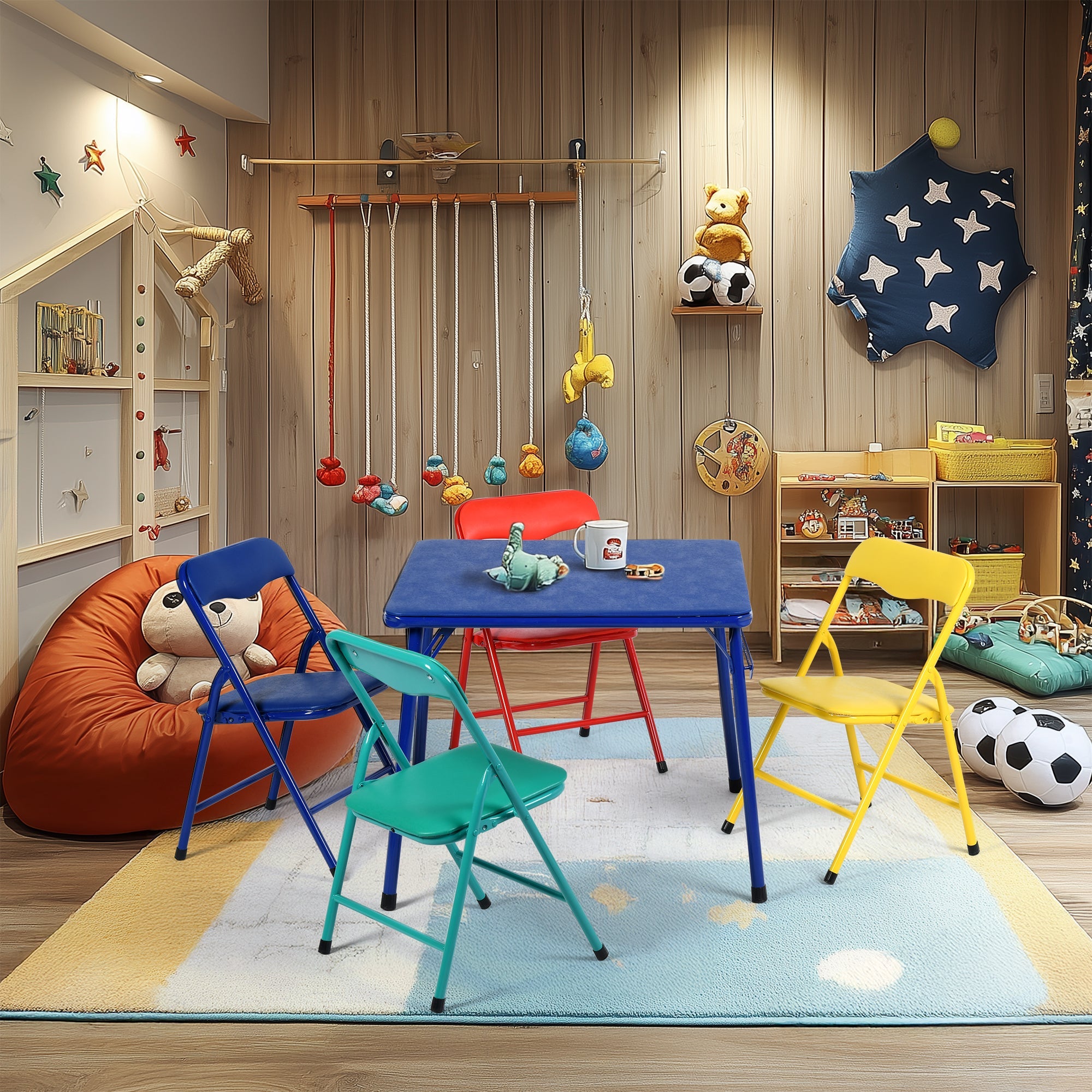 Page Kids Foldable Chair Set – Perfect for Playrooms & Classrooms