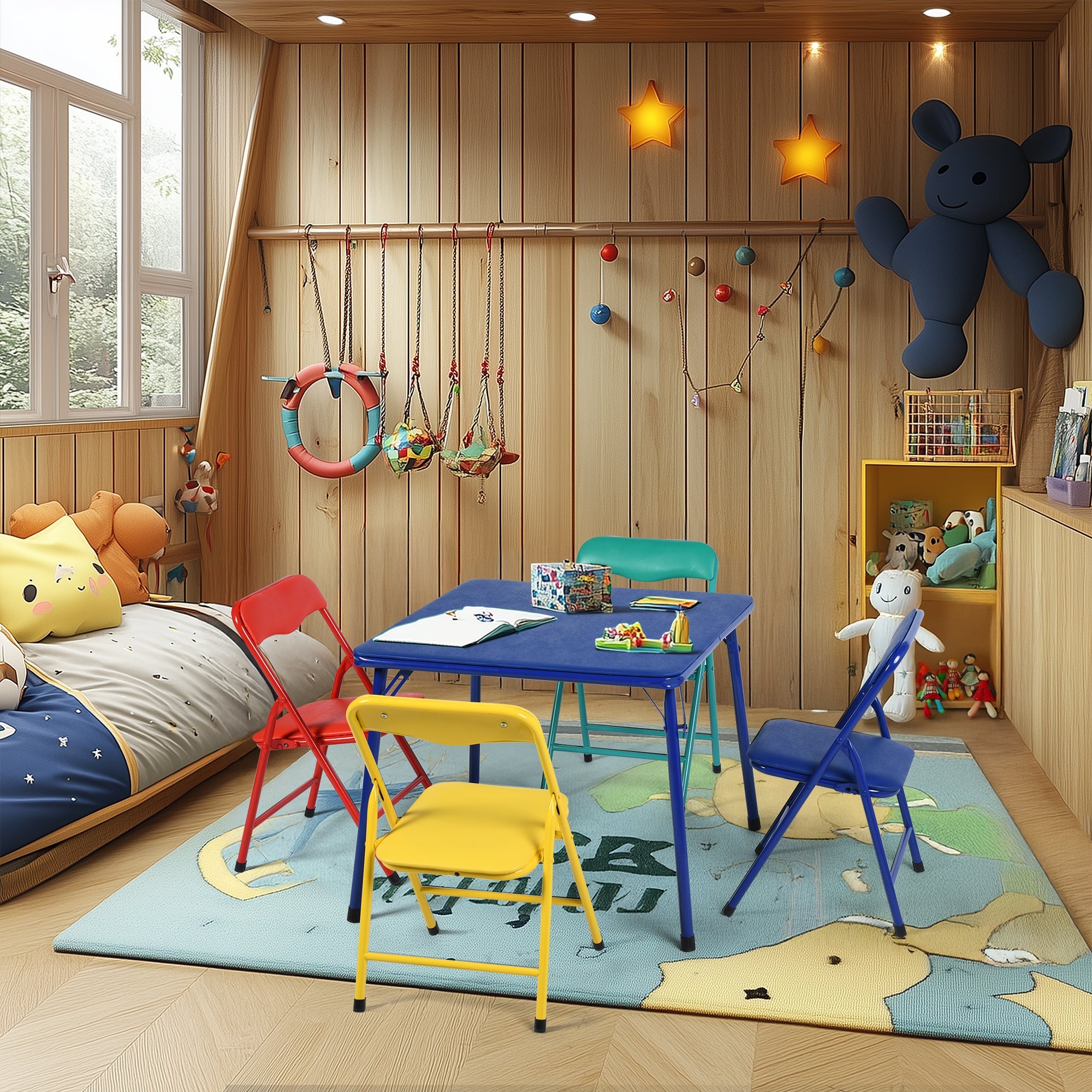 Page Kids Foldable Chair Set – Perfect for Playrooms & Classrooms
