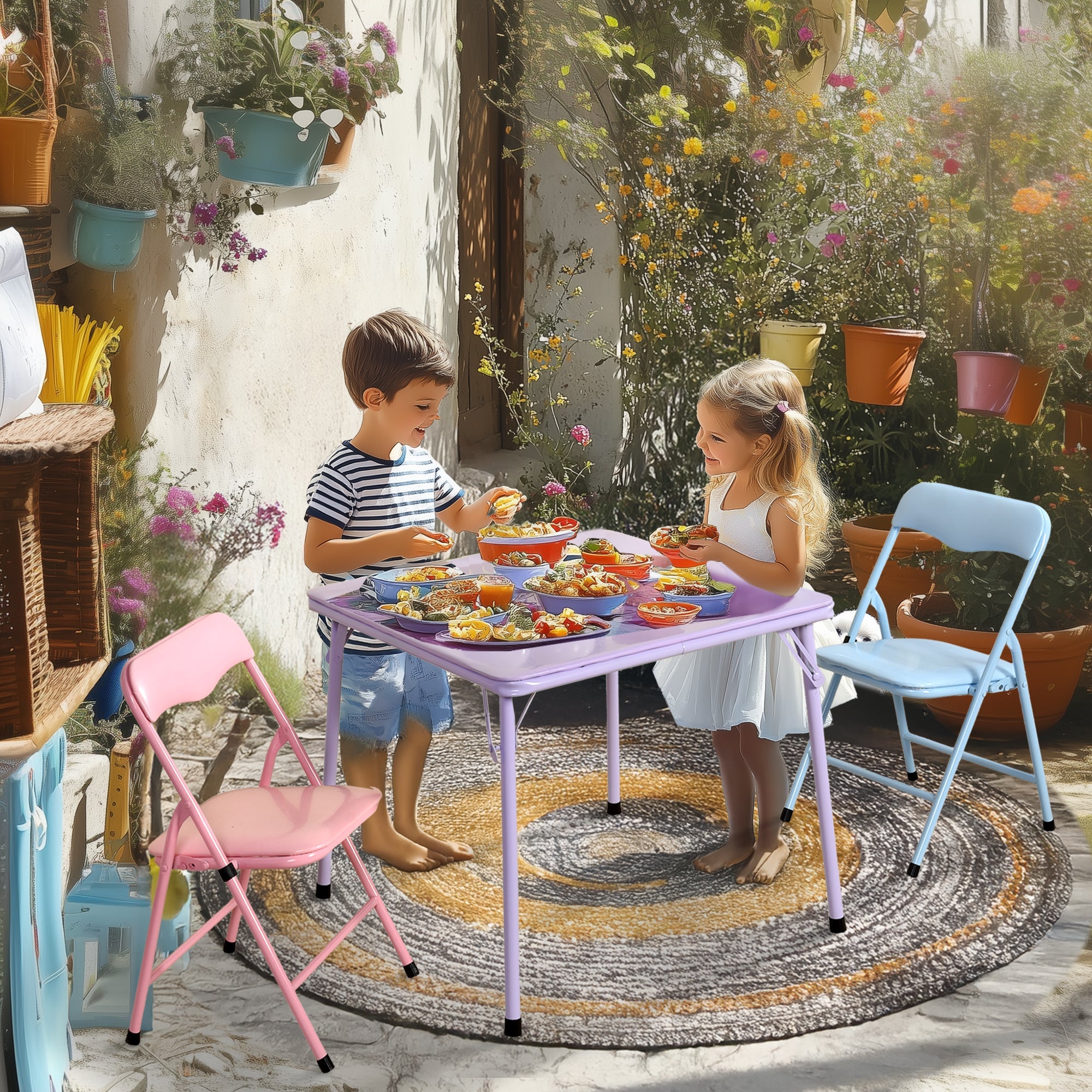 Page Kids Foldable Chair Set – Perfect for Playrooms & Classrooms