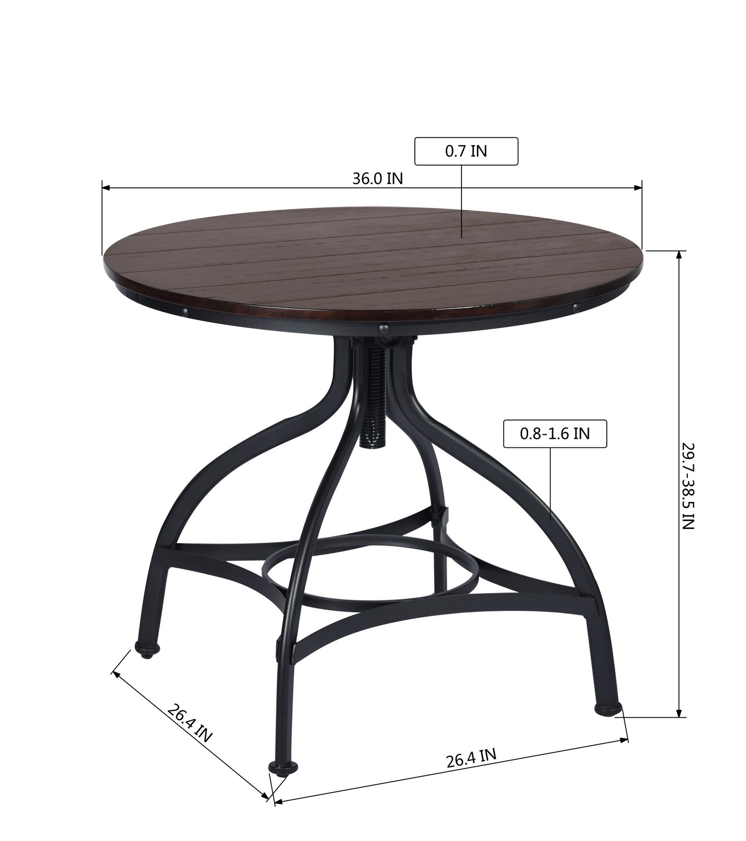 Homy Casa PANDORA 5 PCS Dining Table and Chair Set for Kitchen, Dining, or Small Spaces Open Box