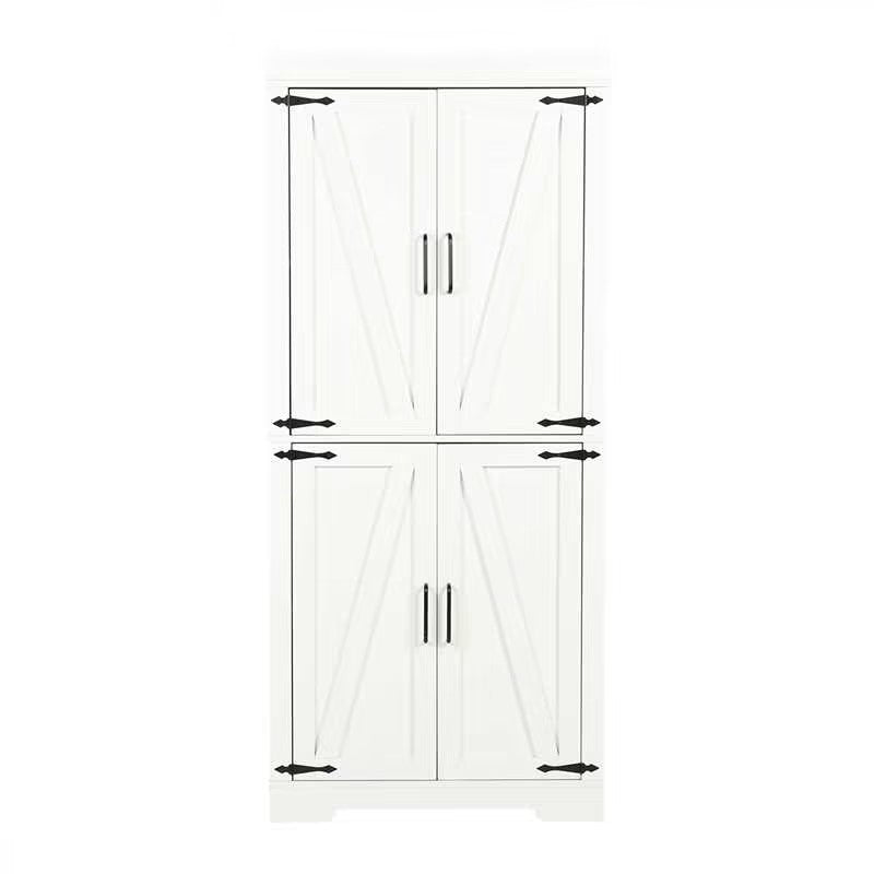 Homy Casa PANEM 68.1" Tall Storage Cabinet with Adjustable Shelves and Double Doors