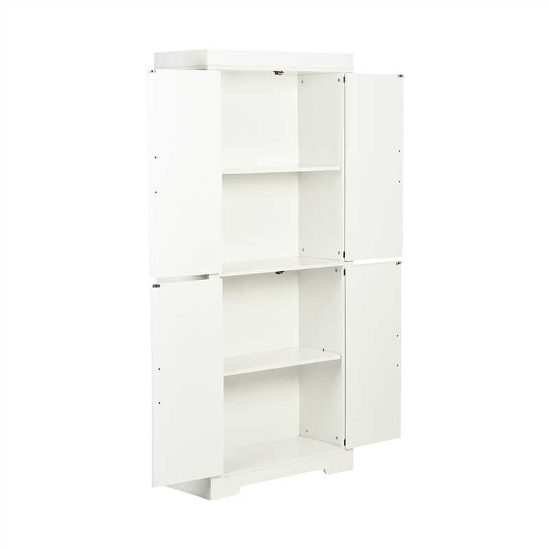 Homy Casa PANEM 68.1" Tall Storage Cabinet with Adjustable Shelves and Double Doors