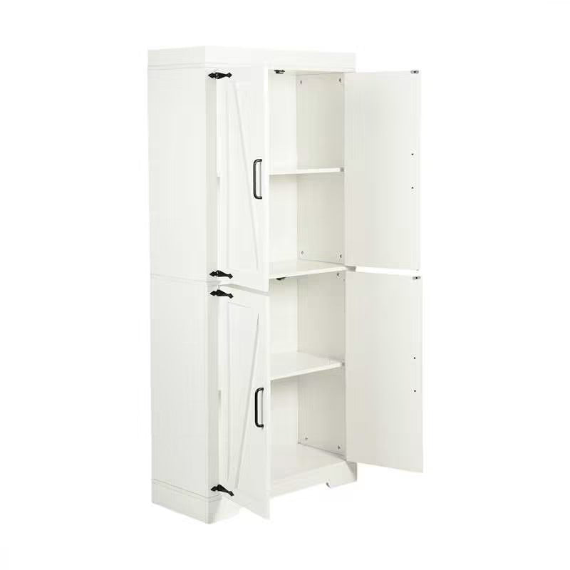 Homy Casa PANEM 68.1" Tall Storage Cabinet with Adjustable Shelves and Double Doors