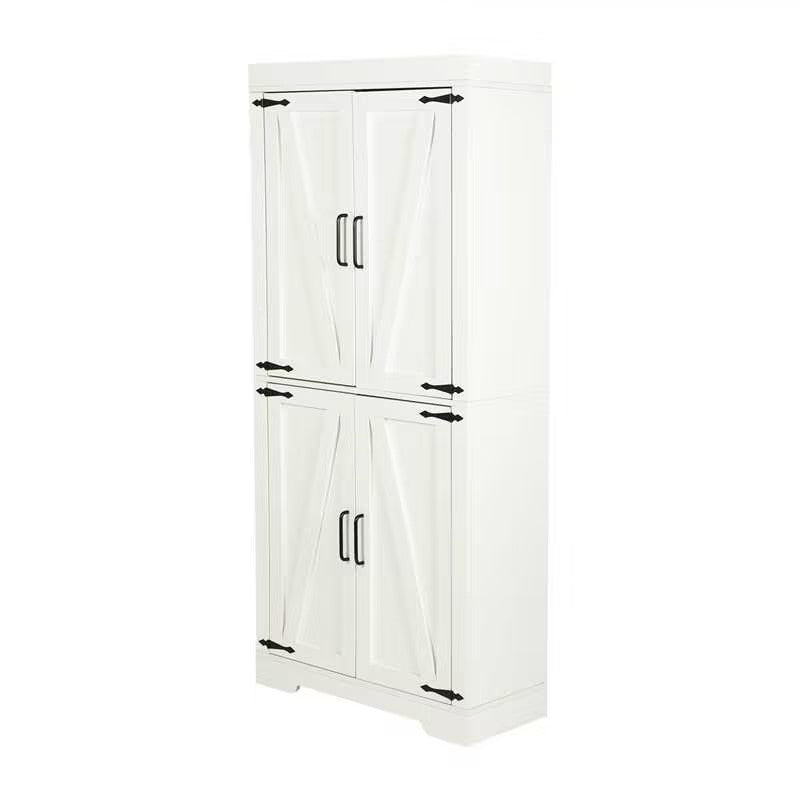 Homy Casa PANEM 68.1" Tall Storage Cabinet with Adjustable Shelves and Double Doors