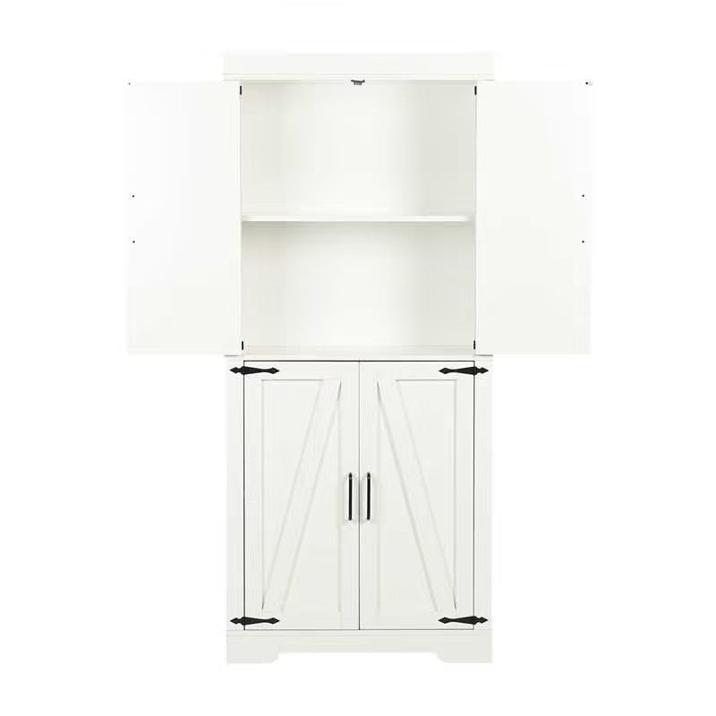Homy Casa PANEM 68.1" Tall Storage Cabinet with Adjustable Shelves and Double Doors