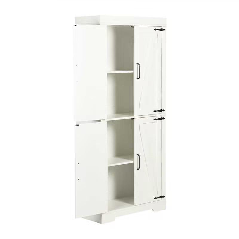 Homy Casa PANEM 68.1" Tall Storage Cabinet with Adjustable Shelves and Double Doors