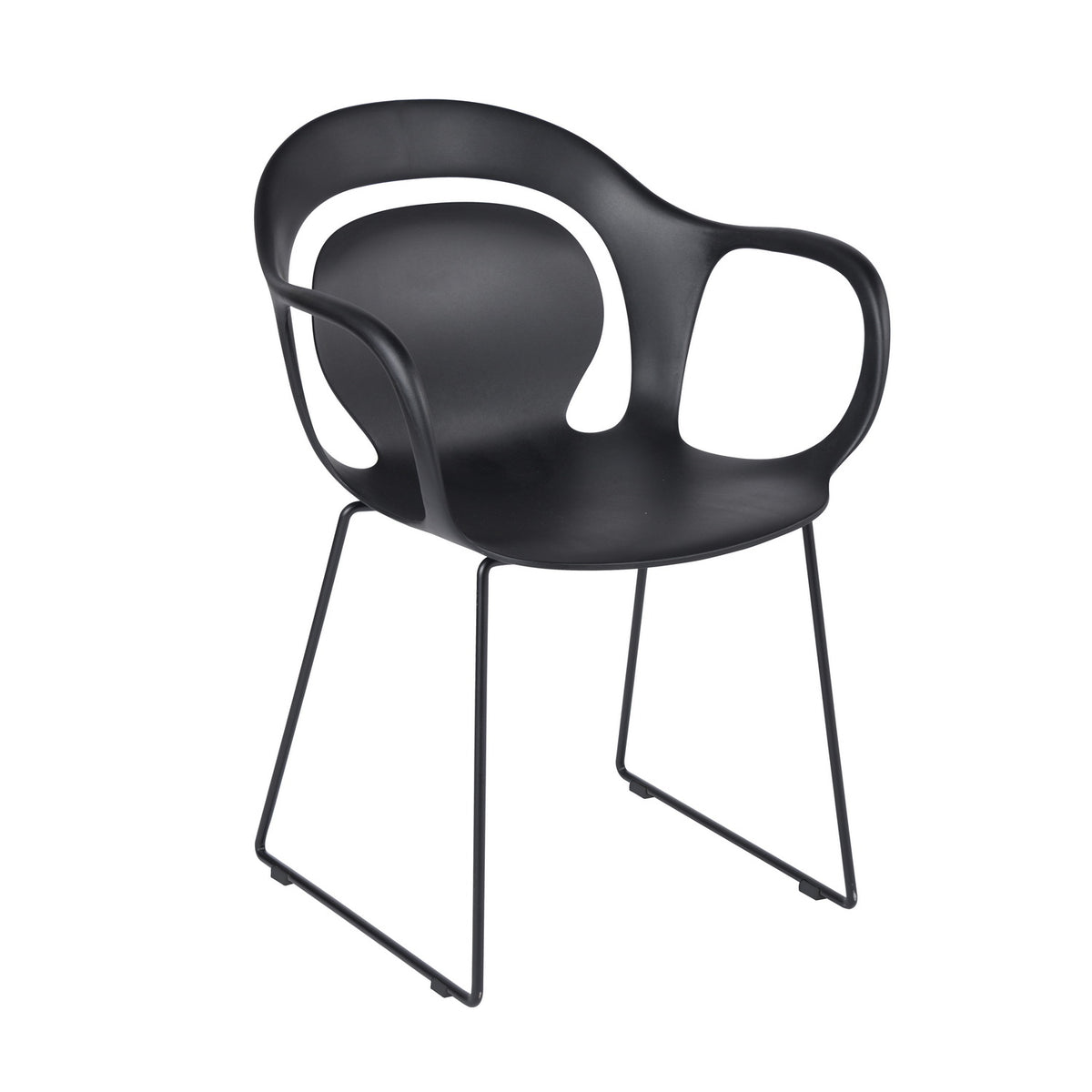 Homy Casa ROOKIE S+PHIL 5-Piece Black Dining Set with 43.3" Square Leg Table and 4 Chairs Open Box