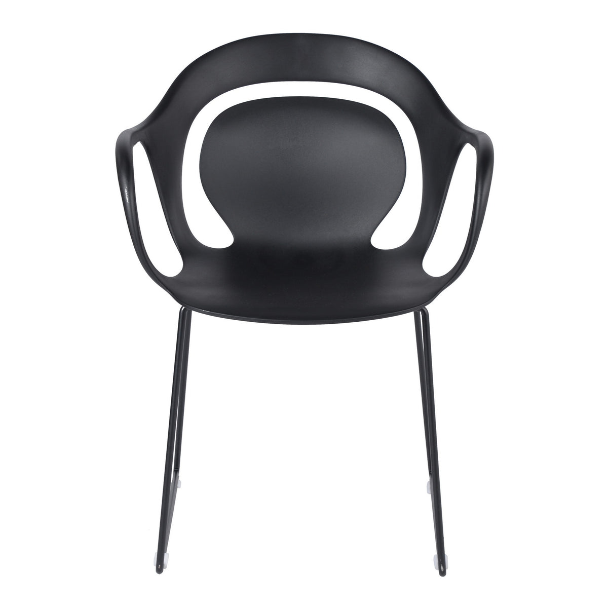 Homy Casa ROOKIE S+PHIL 5-Piece Black Dining Set with 43.3" Square Leg Table and 4 Chairs Open Box