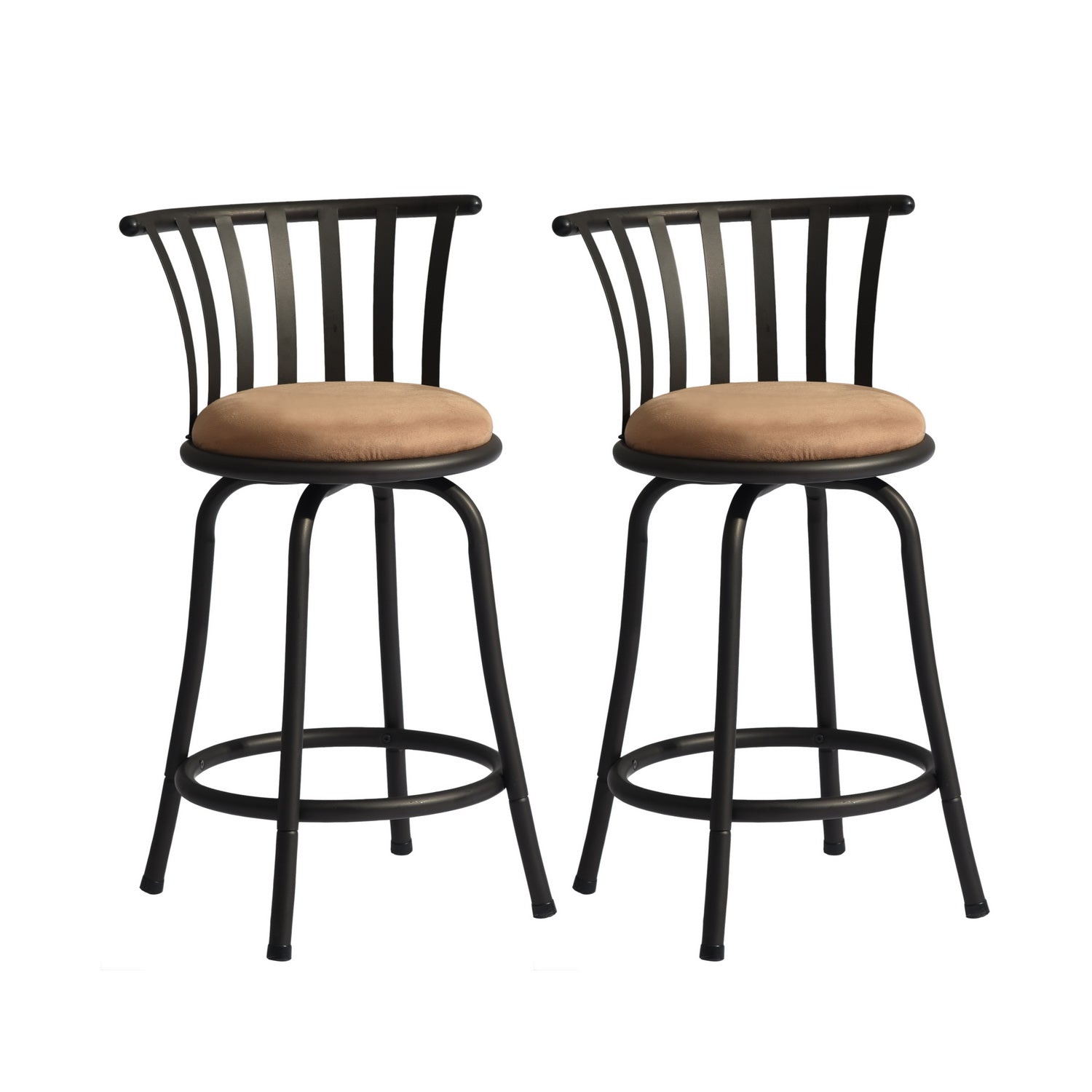 Homy Casa PISTIL 2PC 24“ Adjustable Counter Barstool Bronze Frame Suede Seat
Display Sample