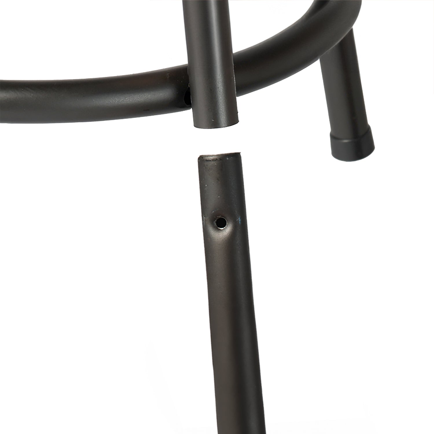 Homy Casa Pistil 2PC Counter/Bar Swivel Stools,Bronze Metal & Suede, Open Box