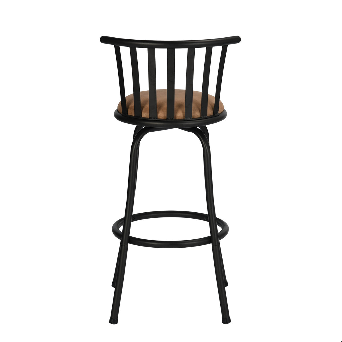 Homy Casa Pistil 24~29" Seat Height Adjustable Brown Suede Bar Stools, Set of 2