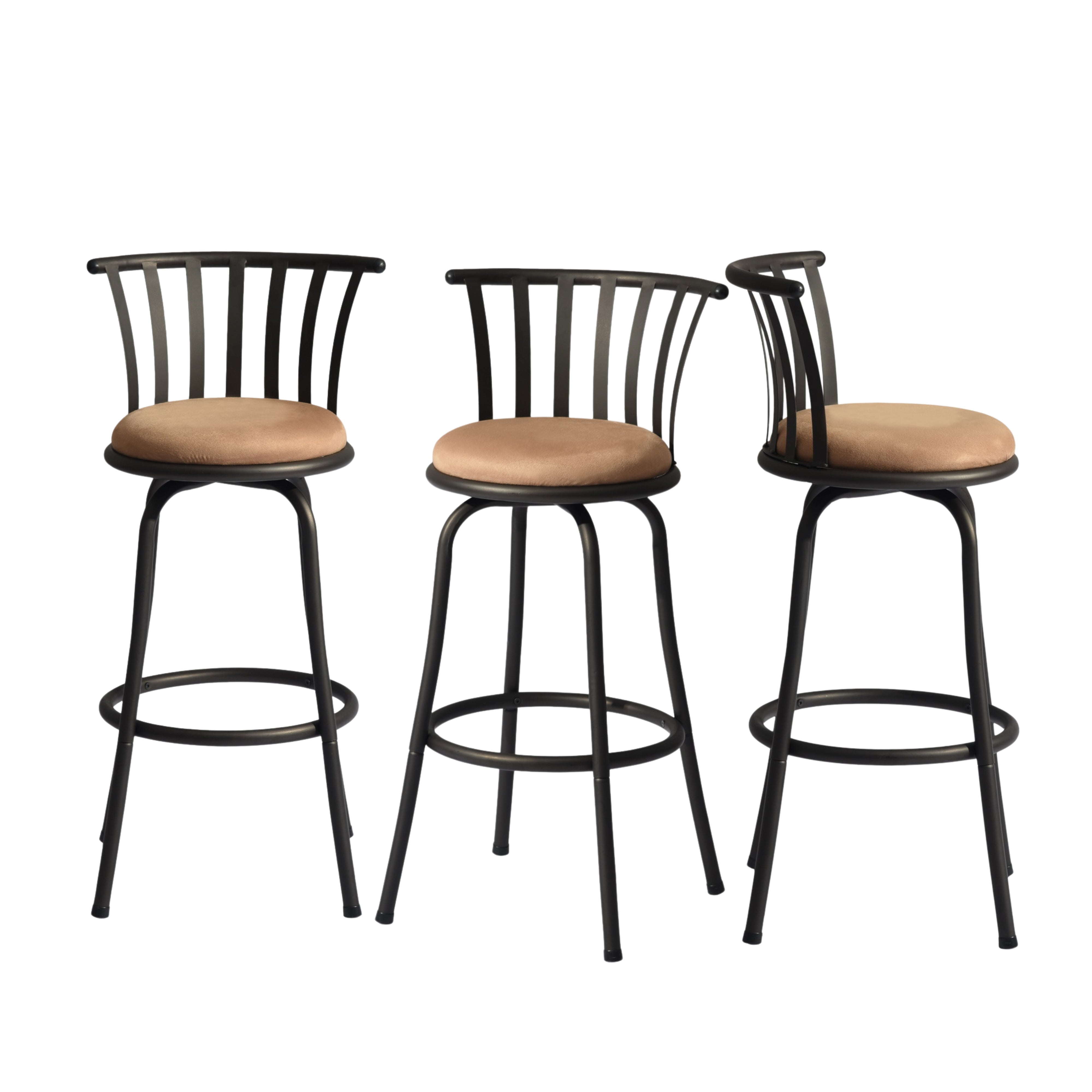 Homy Casa Pistil Adjustable Microsuede Barstools