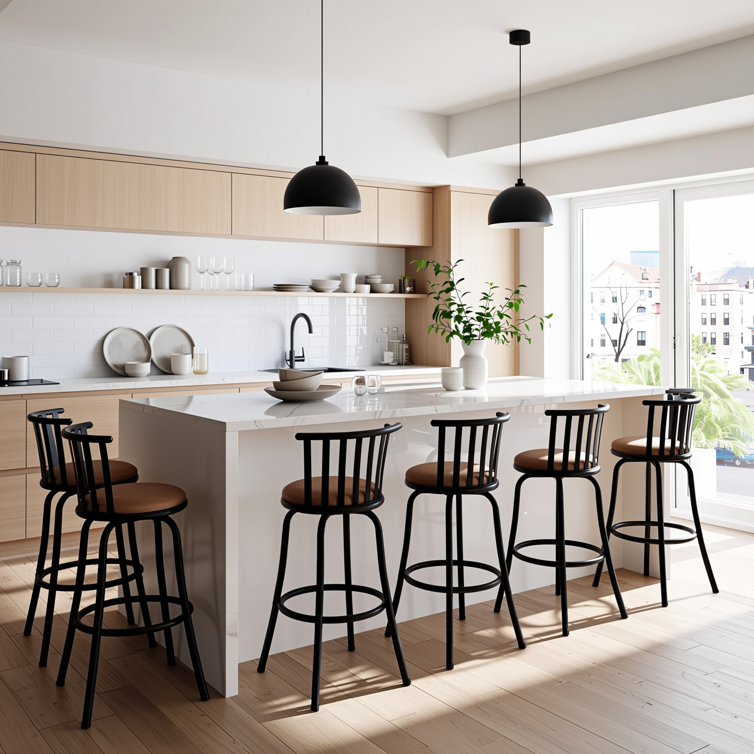 Homy Casa Pistil 6PC Bar Stool Set Height Adjustable Swivel Counter Stools with Suede Fabric Seats in Bronze Finish Open Box