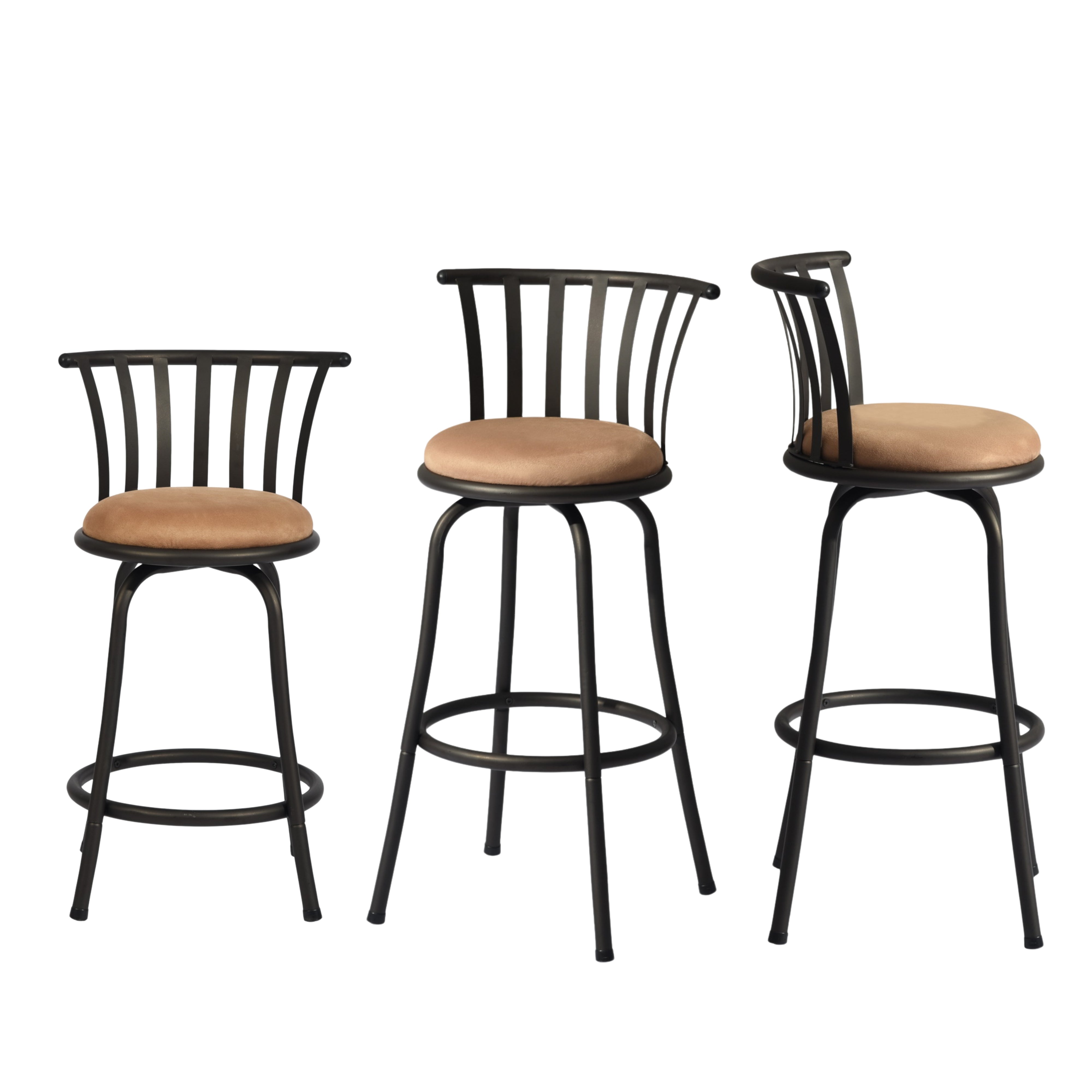 Homy Casa Pistil Adjustable Microsuede Barstools