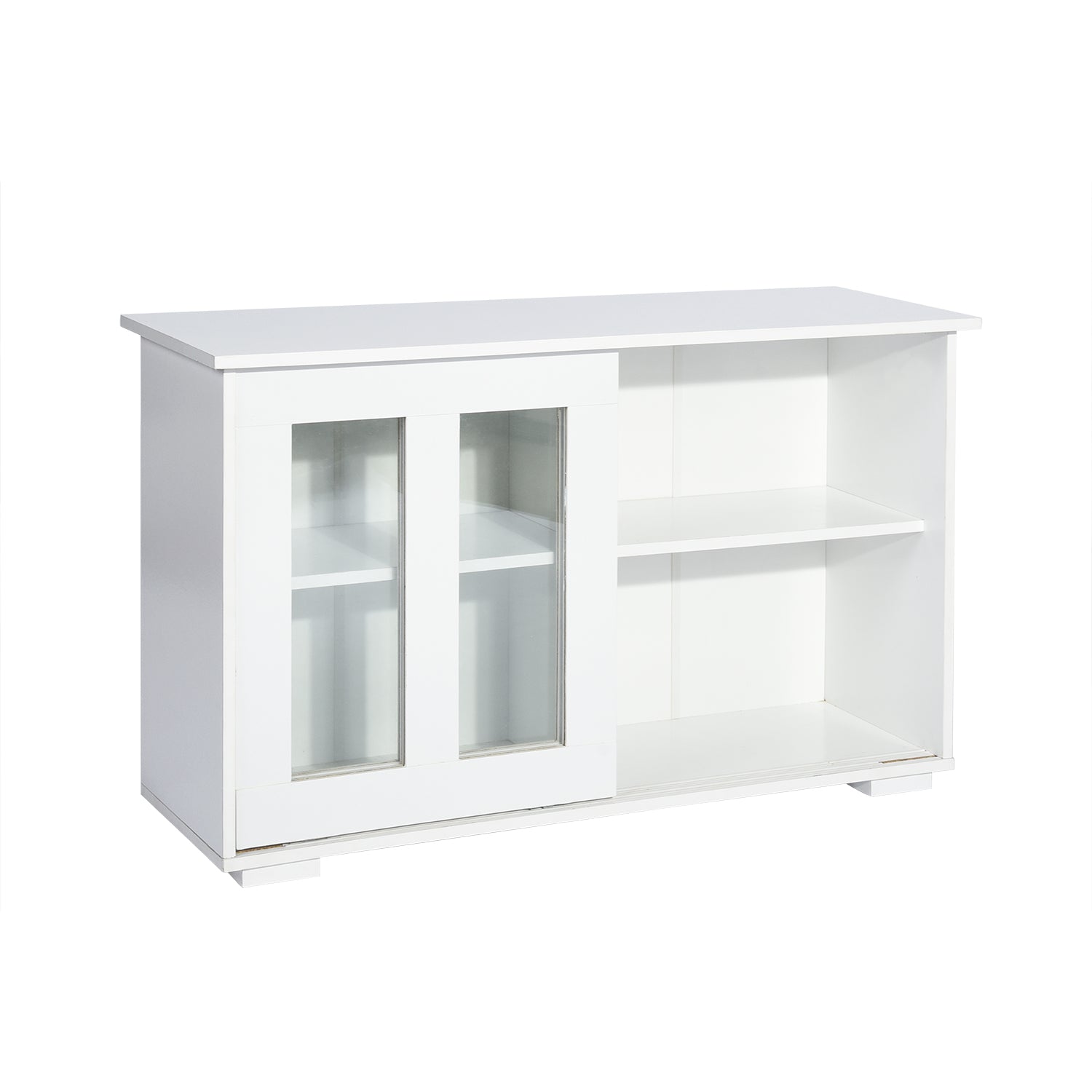 Homy Casa POLTER Y 42.13" W x 13.39" D x 24.8" H Storage Cabinet for Home Organization