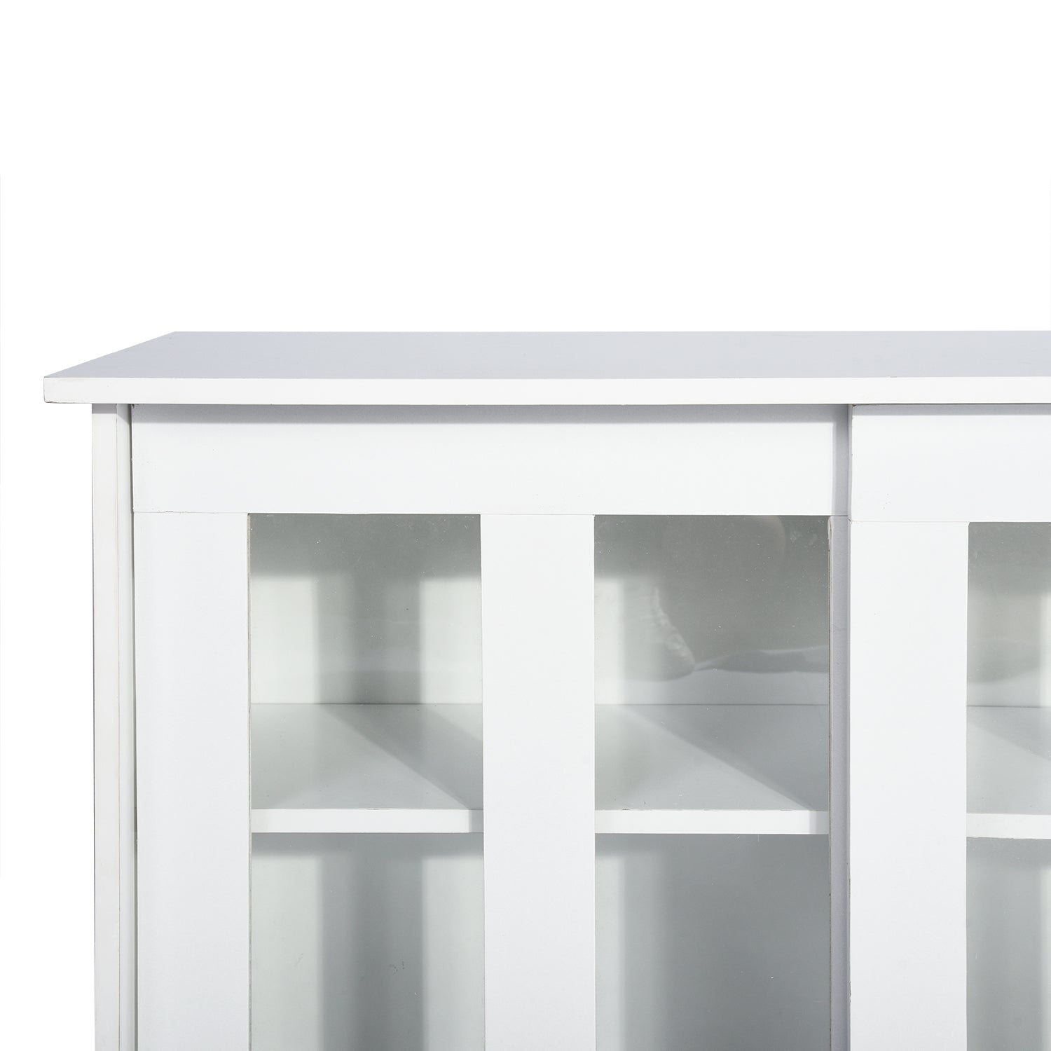 Homy Casa POLTER Y 42.13" W x 13.39" D x 24.8" H Storage Cabinet for Home Organization