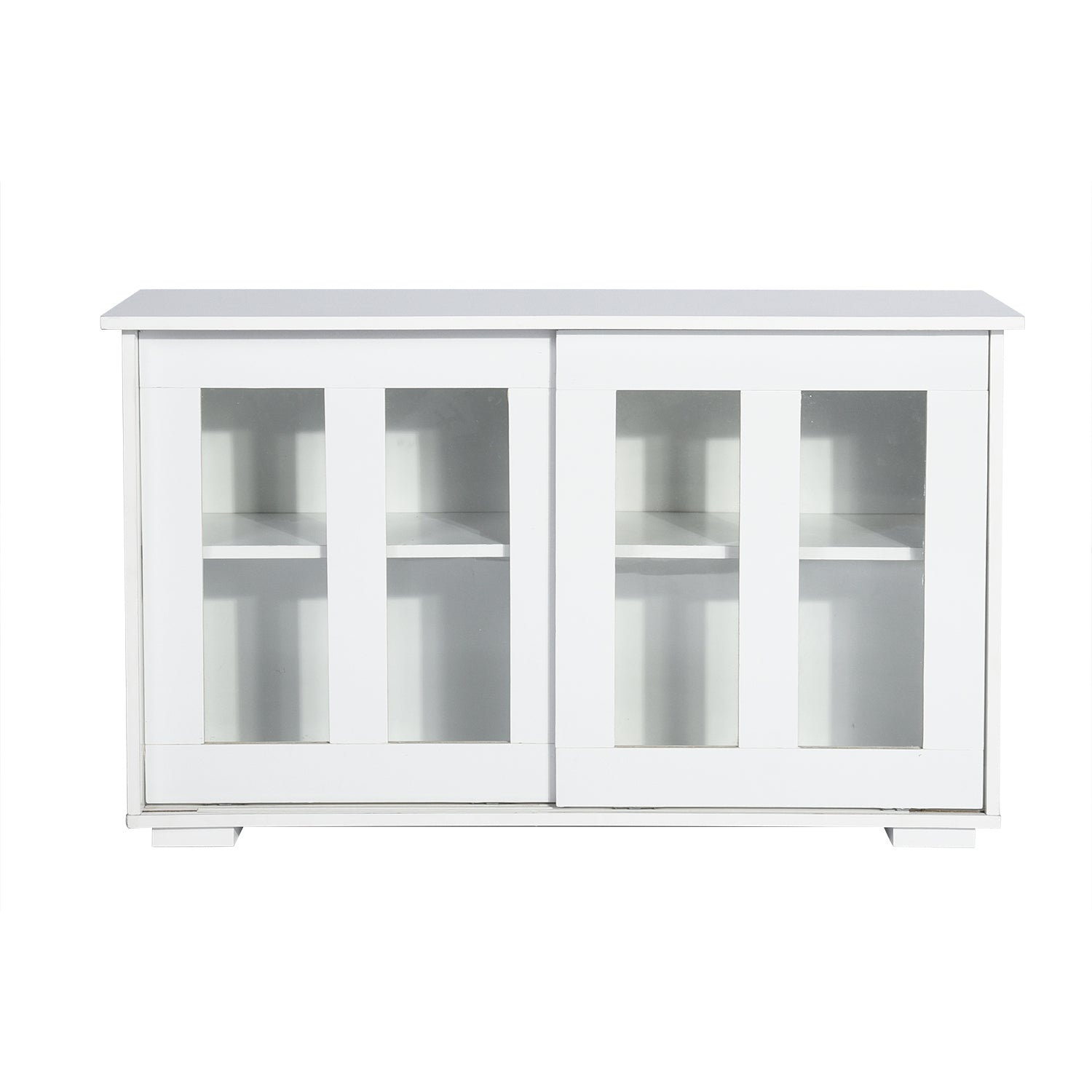 Homy Casa POLTER Y 42.13" W x 13.39" D x 24.8" H Storage Cabinet for Home Organization