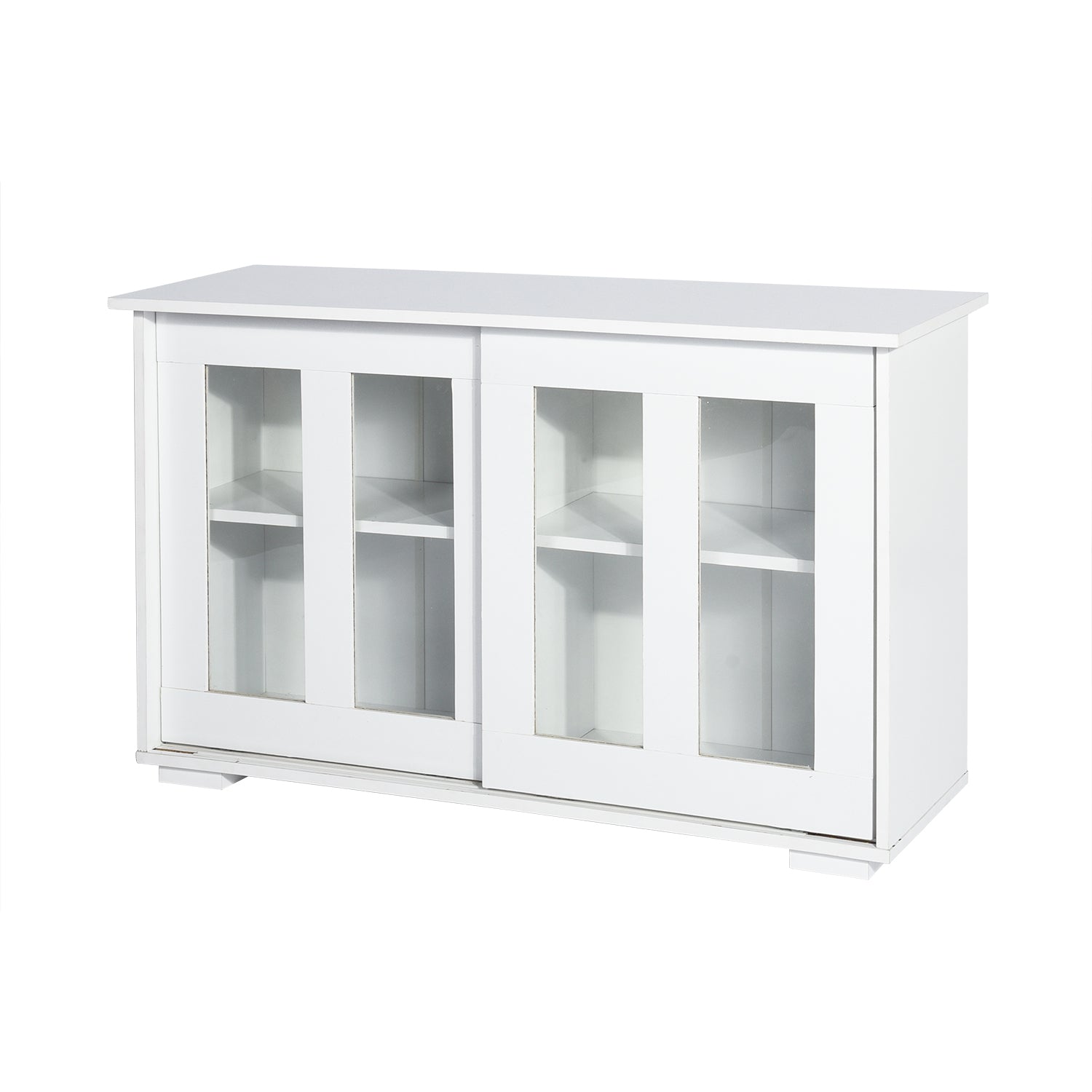 Homy Casa POLTER Y 42.13" W x 13.39" D x 24.8" H Storage Cabinet for Home Organization