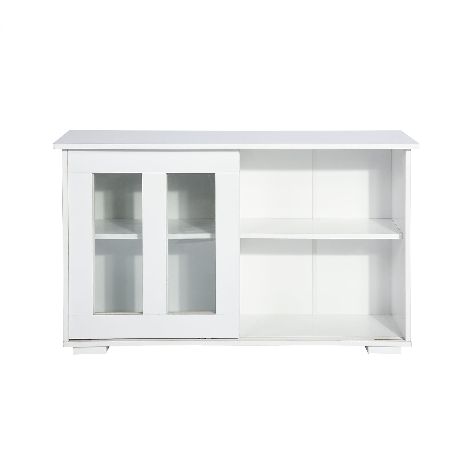 Homy Casa POLTER Y 42.13" W x 13.39" D x 24.8" H Storage Cabinet for Home Organization