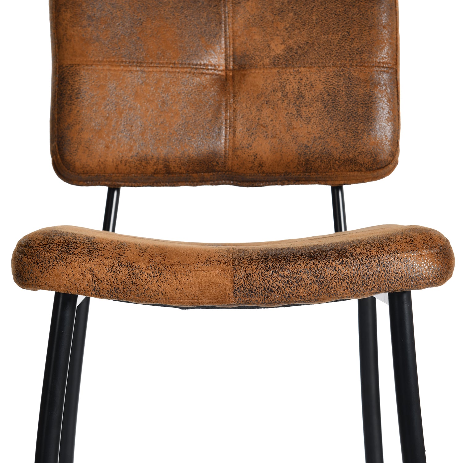 Pomona 26" Bar Stool Microsuede Brown Upholstery, Stylish & Durable