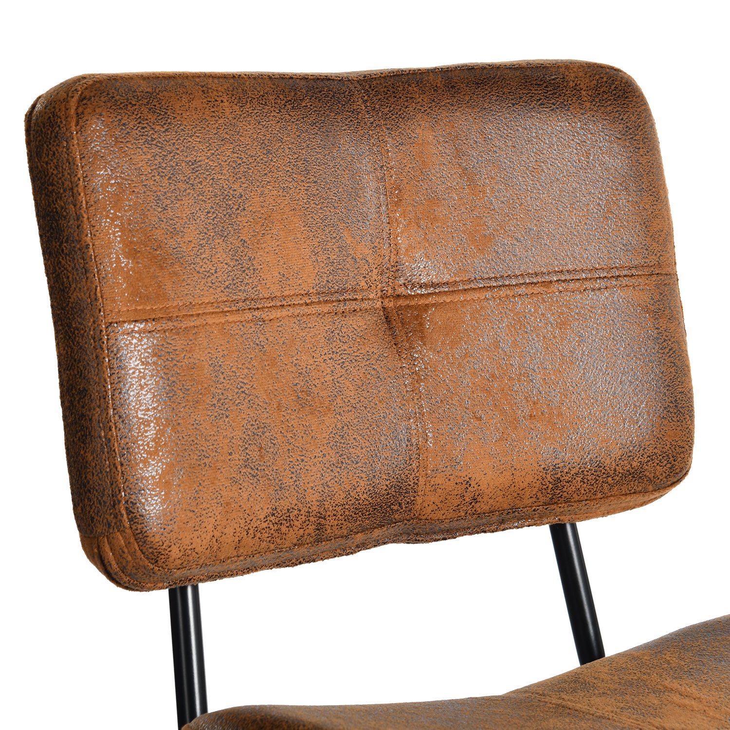 Pomona 26" Bar Stool Microsuede Brown Upholstery, Stylish & Durable