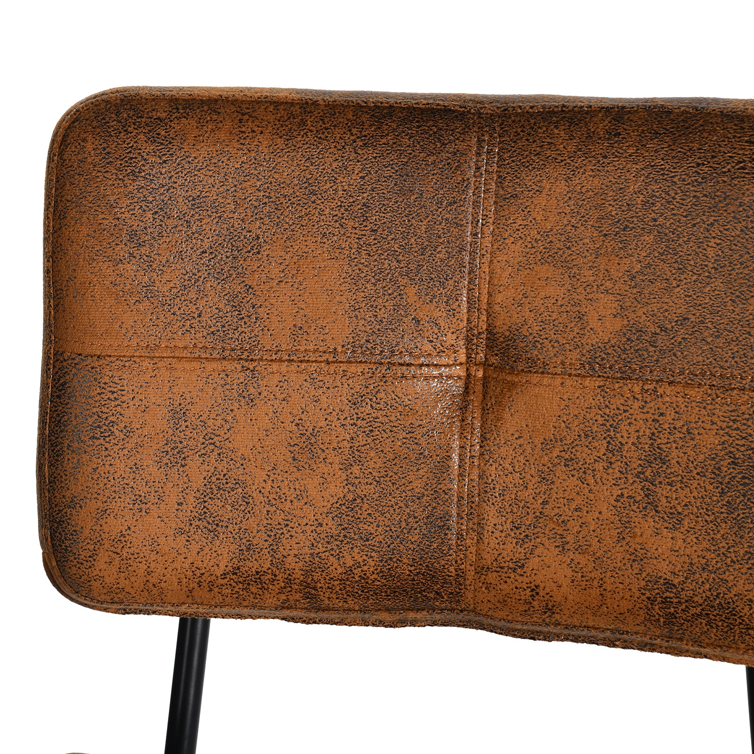 Pomona 26" Bar Stool Microsuede Brown Upholstery, Stylish & Durable