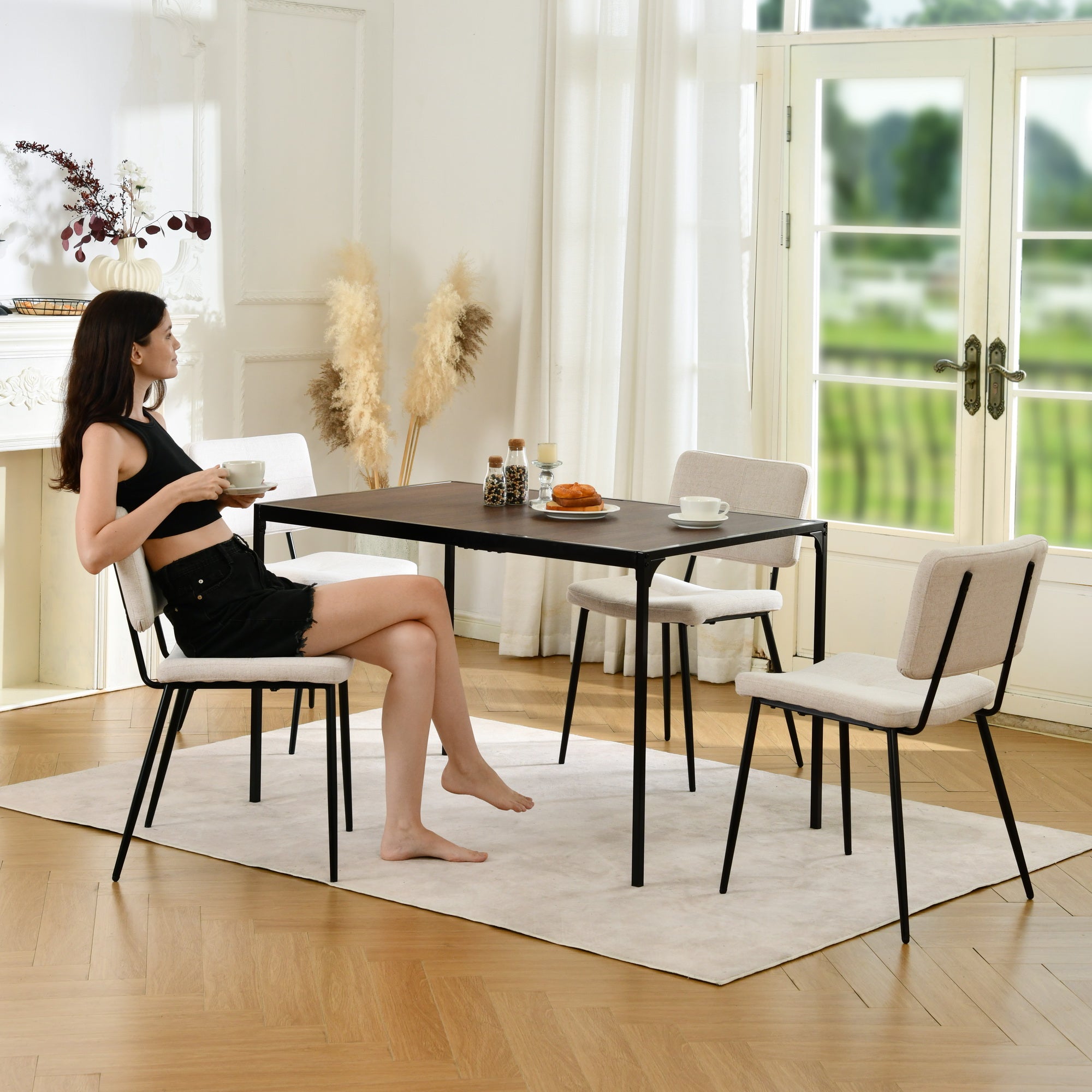 Pomona Upholstered Dining Chairs Set of 4
