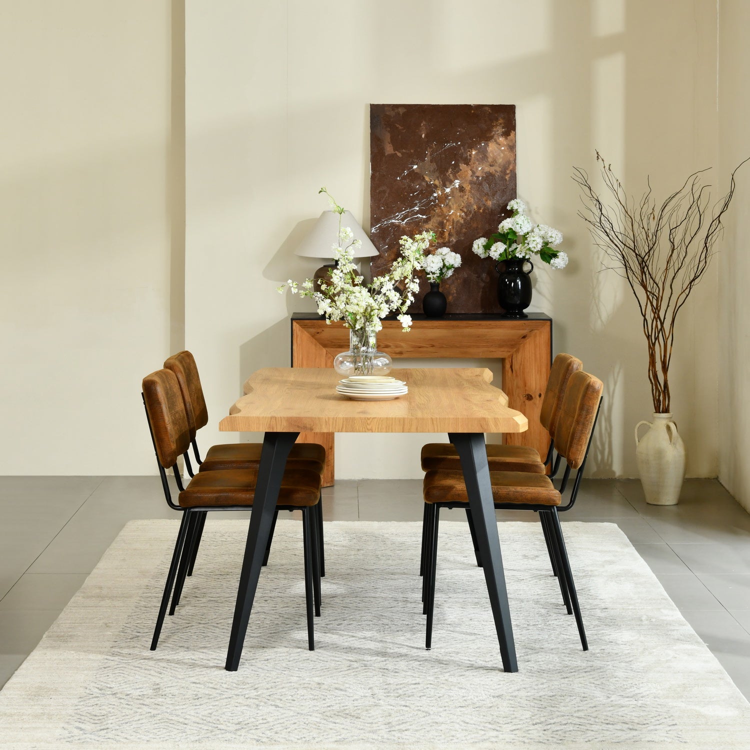 Pomona Upholstered Dining Chairs Set of 4