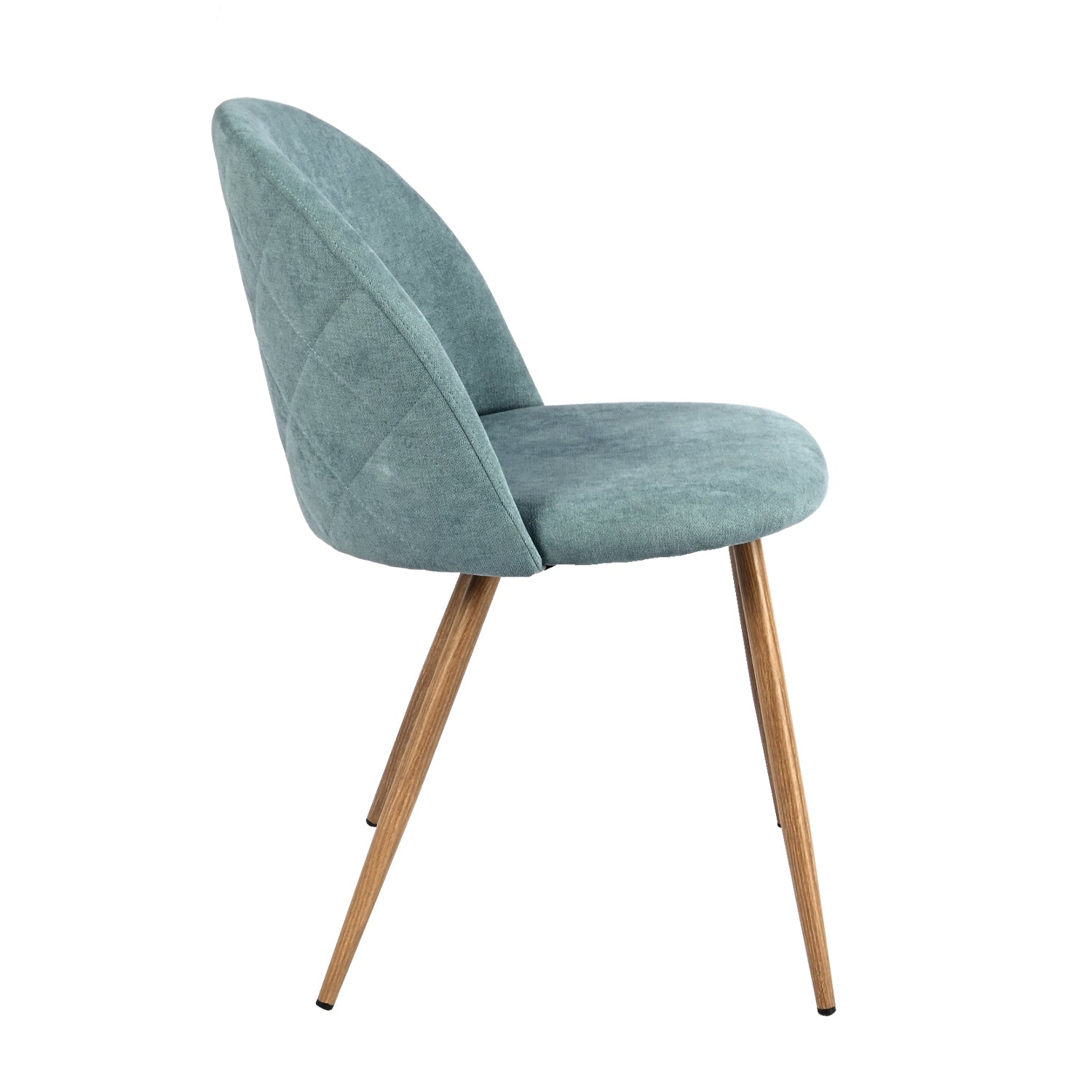 PUZ Modern Fabric Upholstered Dining Chairs with Metal Legs Set of 2 / 4