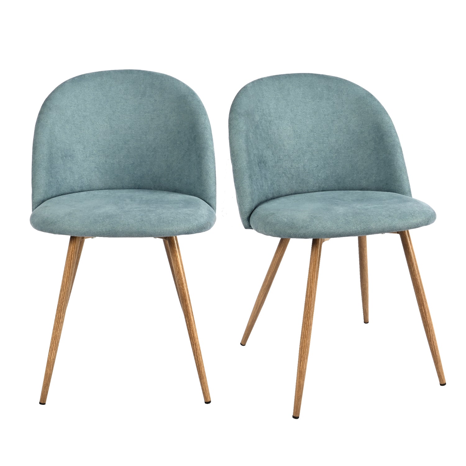 PUZ Modern Fabric Upholstered Dining Chairs with Metal Legs Set of 2 / 4