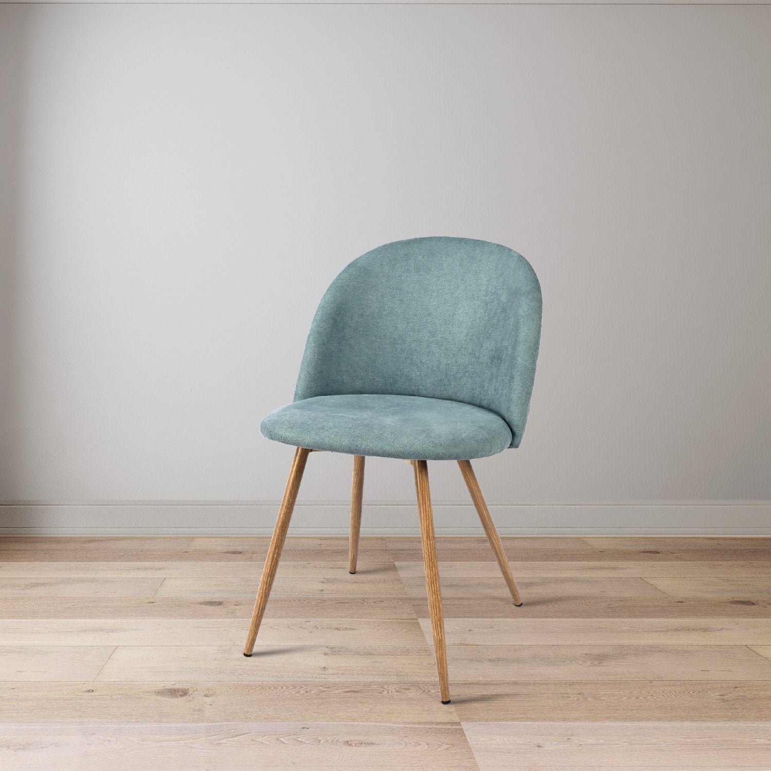 PUZ Modern Fabric Upholstered Dining Chairs with Metal Legs Set of 2 / 4