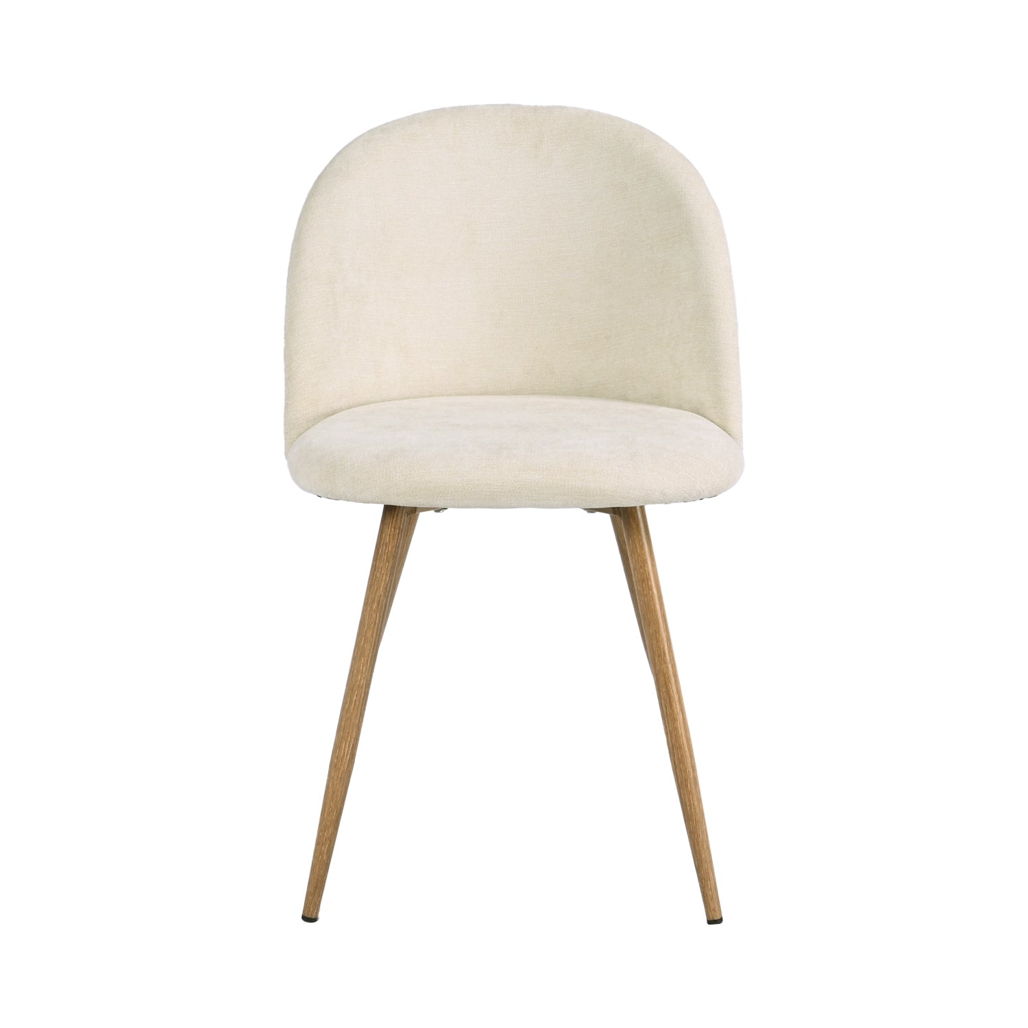 PUZ Modern Fabric Upholstered Dining Chairs with Metal Legs Set of 2 / 4