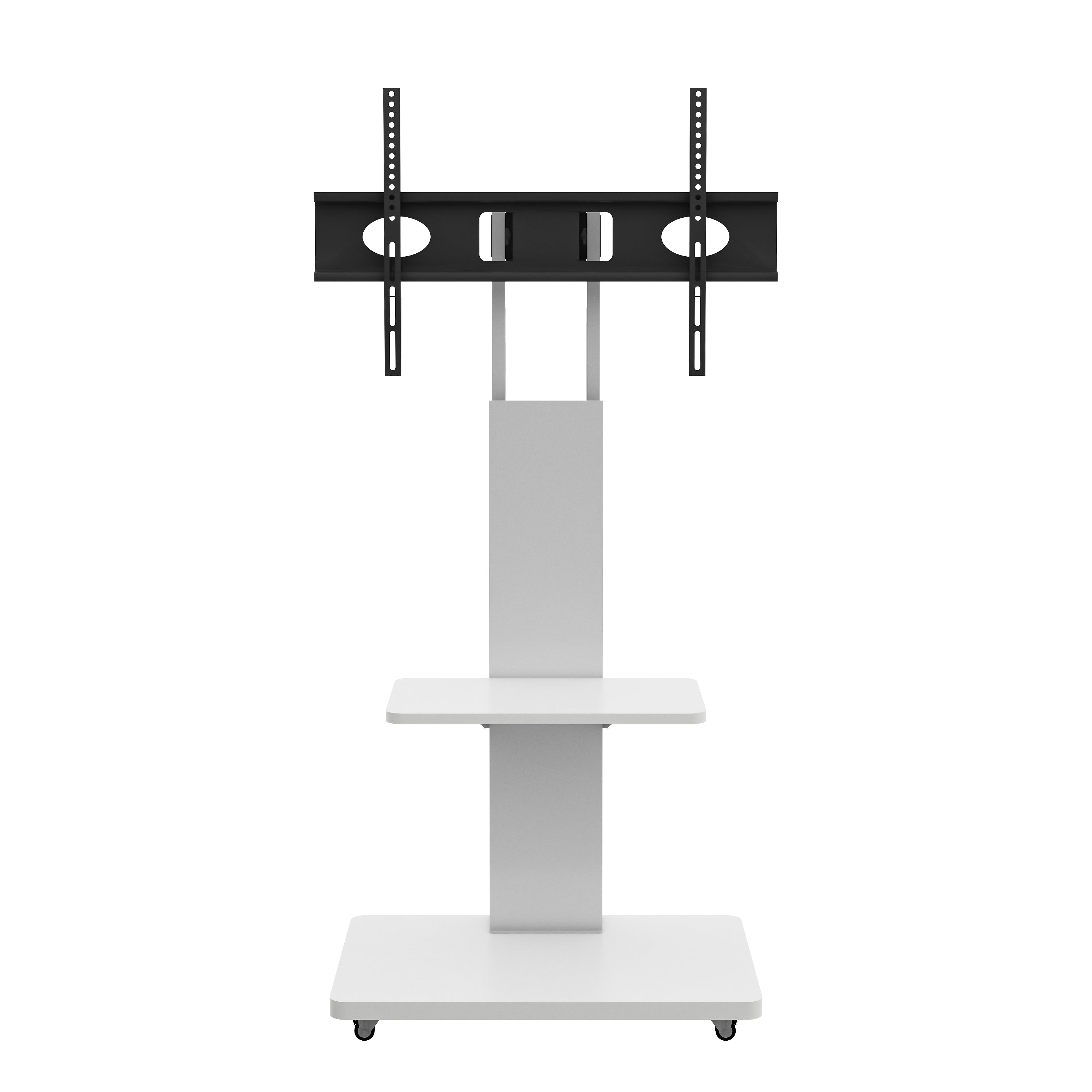 Pisa Mobile TV Stand for 32-75" TVs with Mobile Cart and Shelf