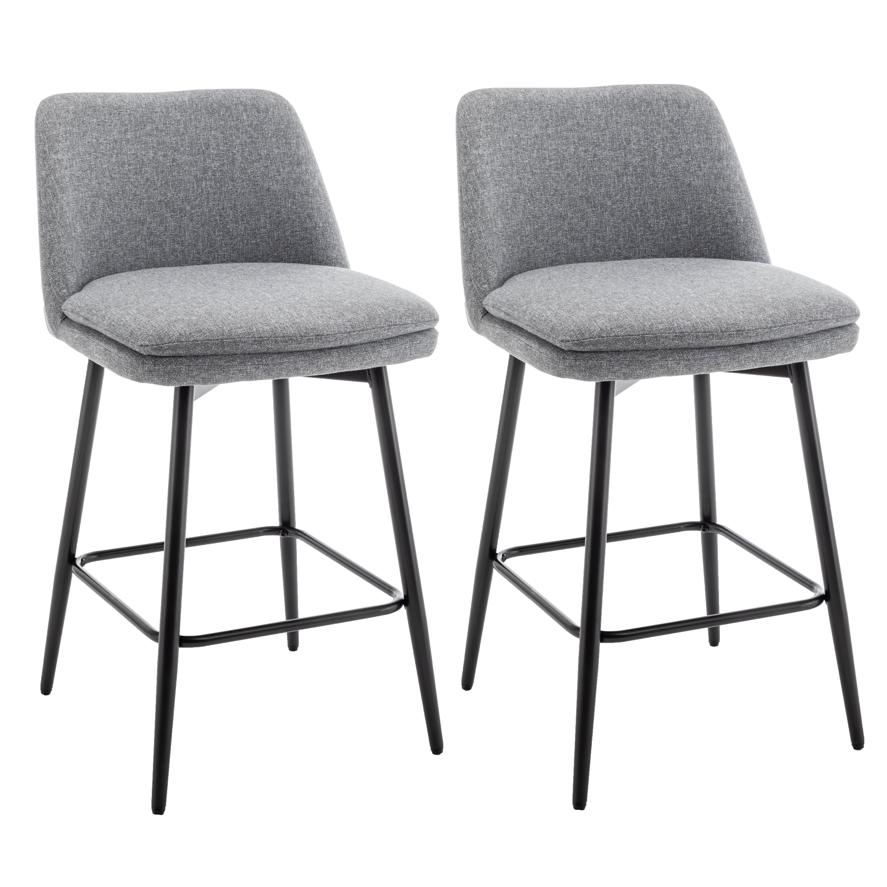 Priorat 26" Swivel Counter Height Upholstered Bar Stools Set of 2
