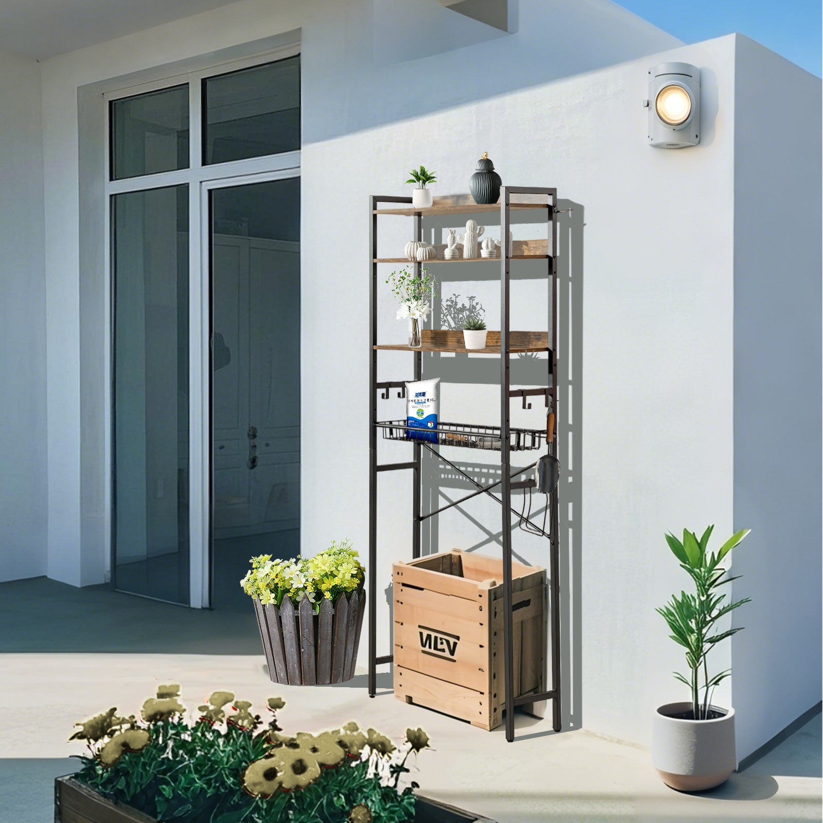Ranni Storage Rack 4-Tier Bathroom Organizer Shelf