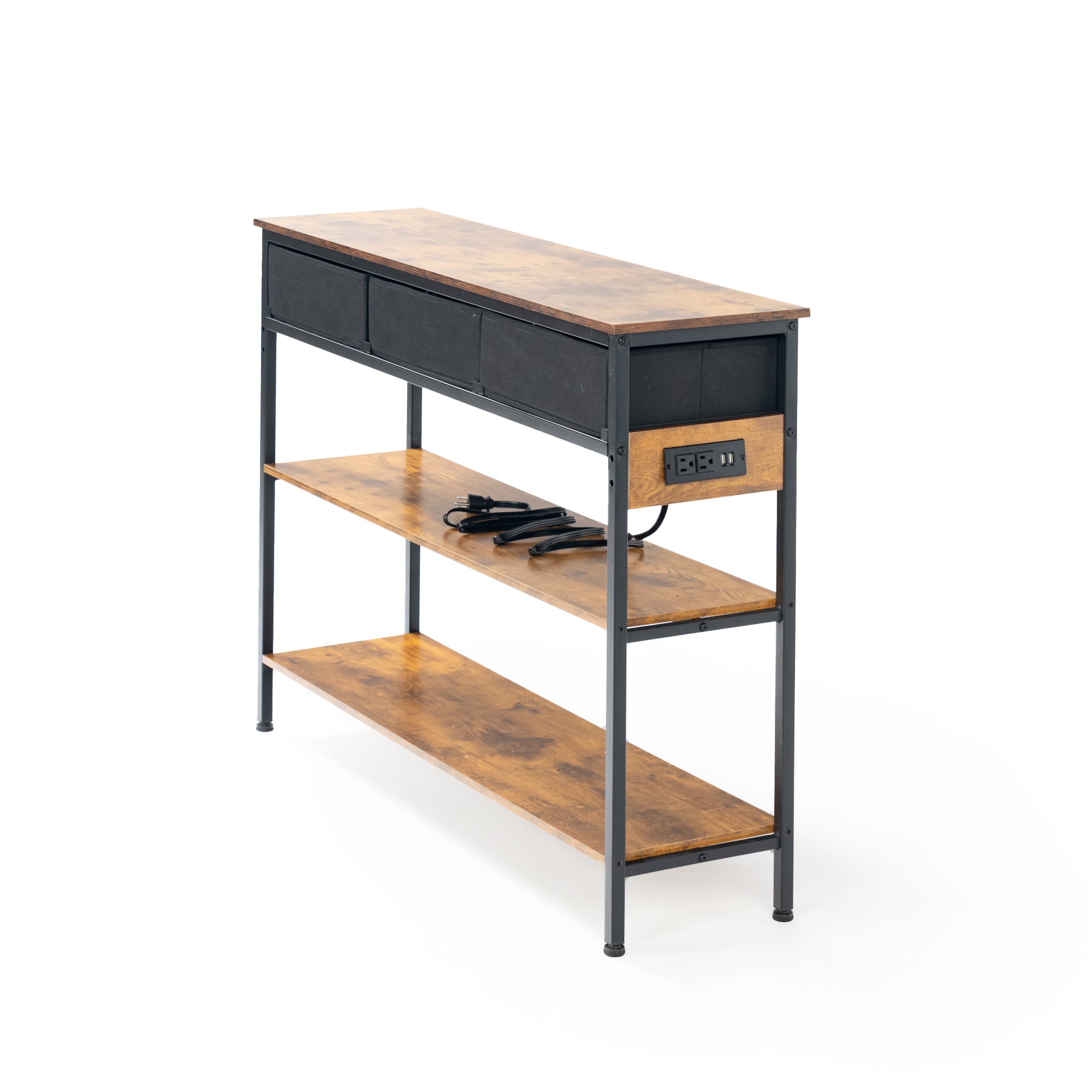 Renna 43.3” Console Desk Modern Entryway Table with Drawers