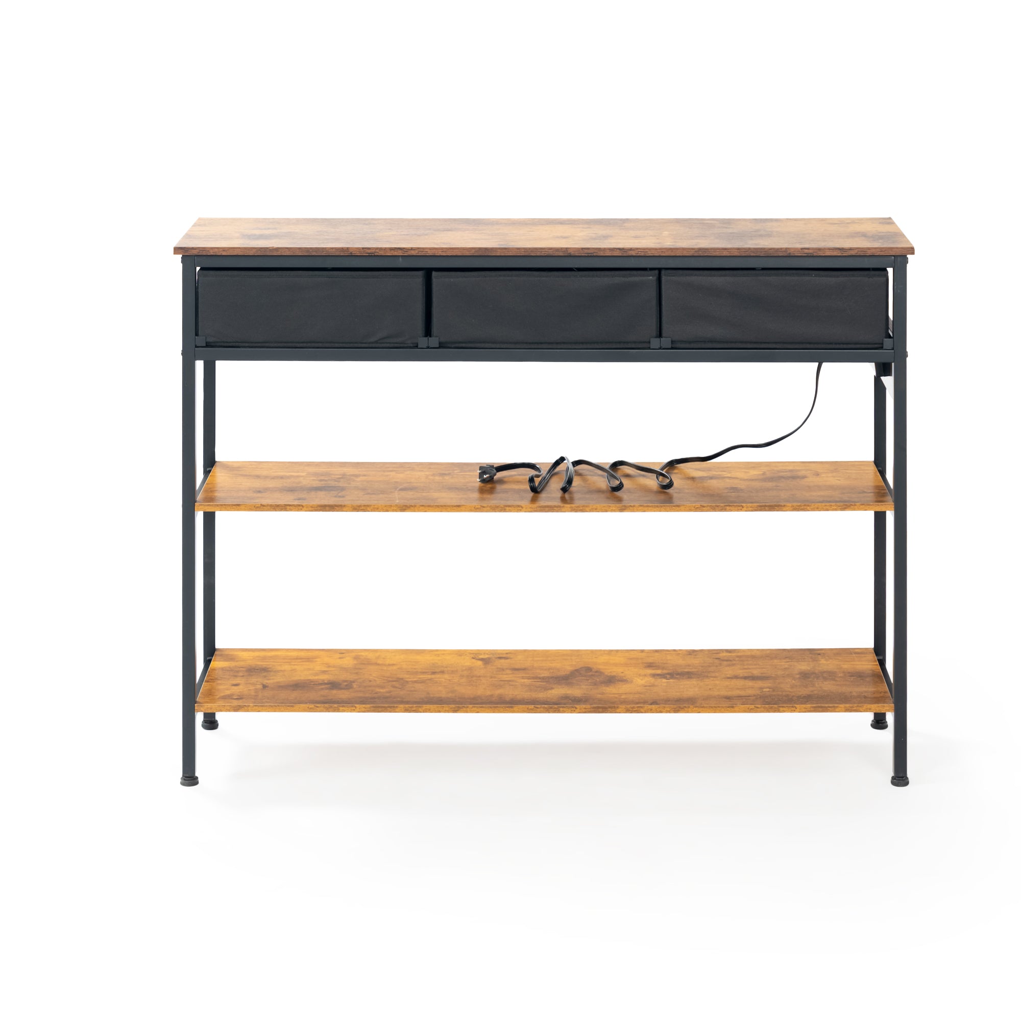 Renna 43.3” Console Desk Modern Entryway Table with Drawers